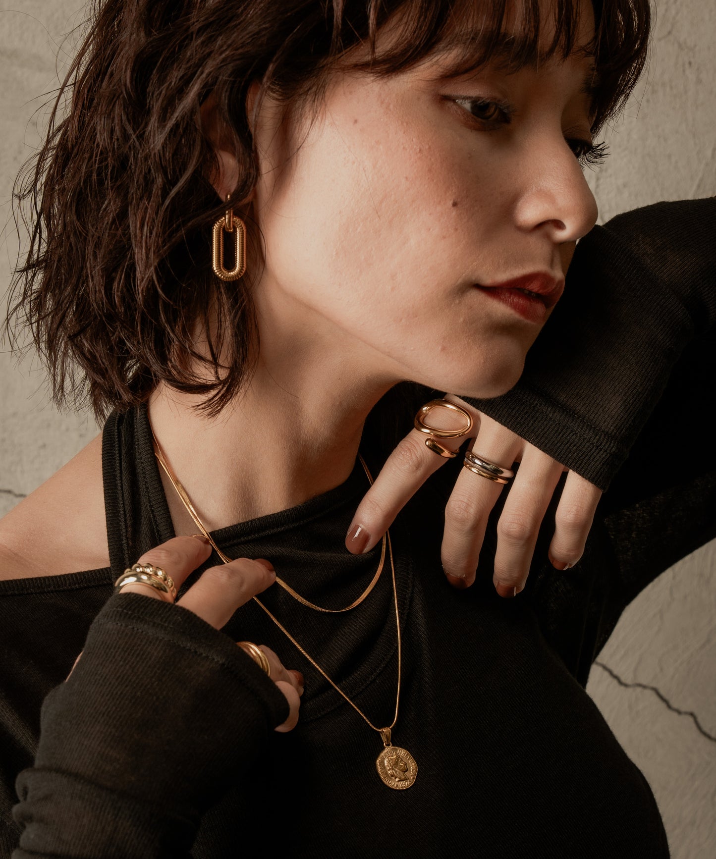 デザインカーブリング【Gold】