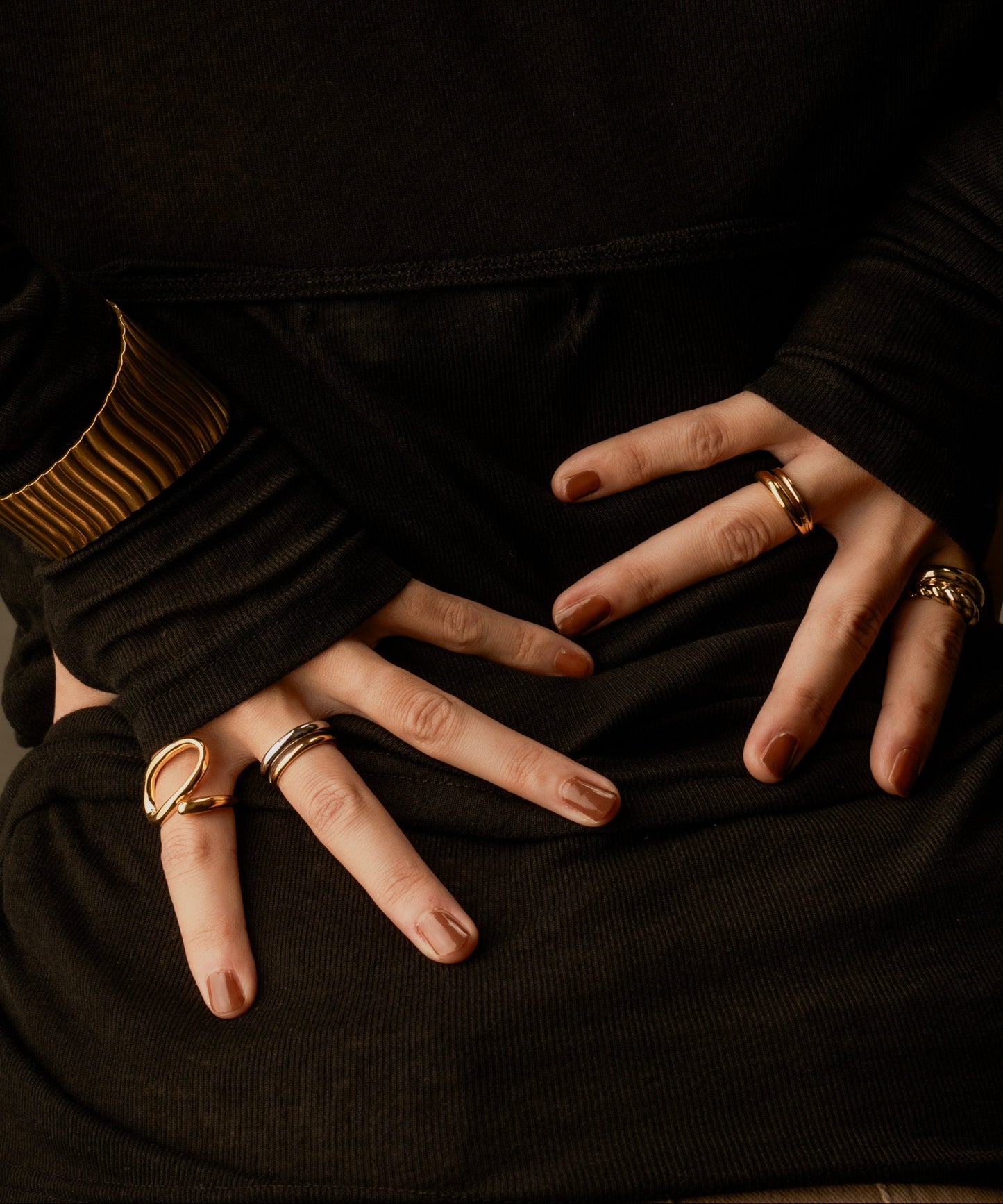 デザインカーブリング【Gold】