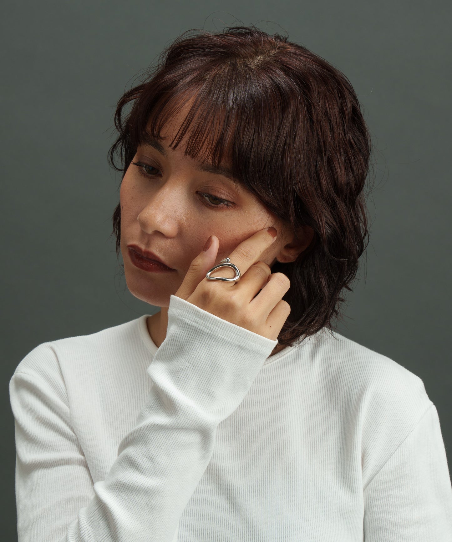 デザインカーブリング【Silver】