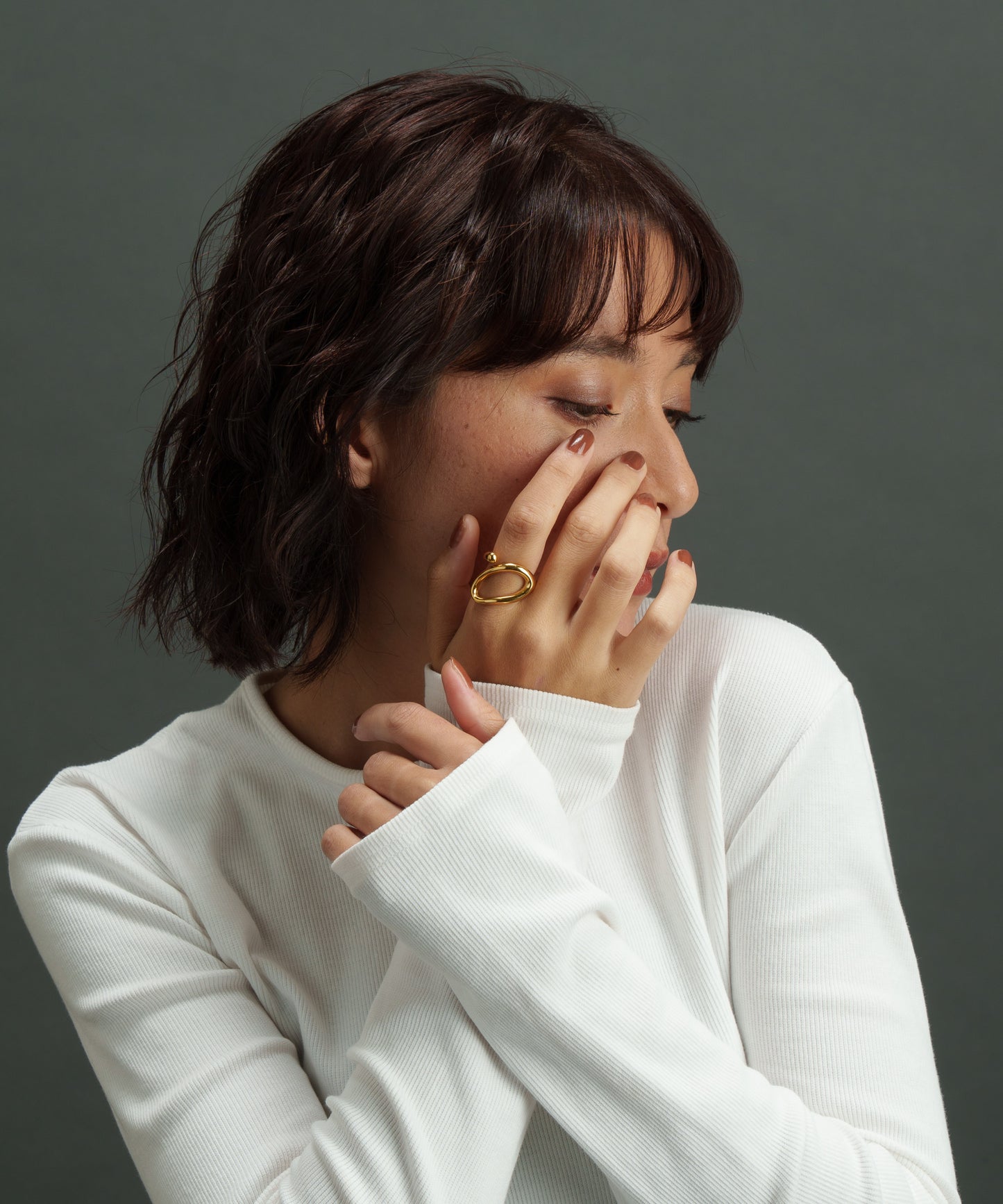 デザインカーブリング【Gold】