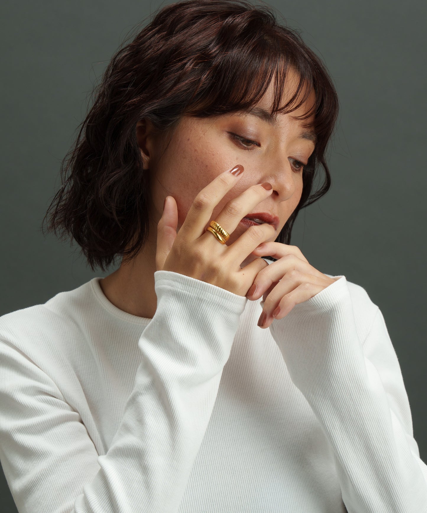 デザイン２連ドッキングリング【Gold】