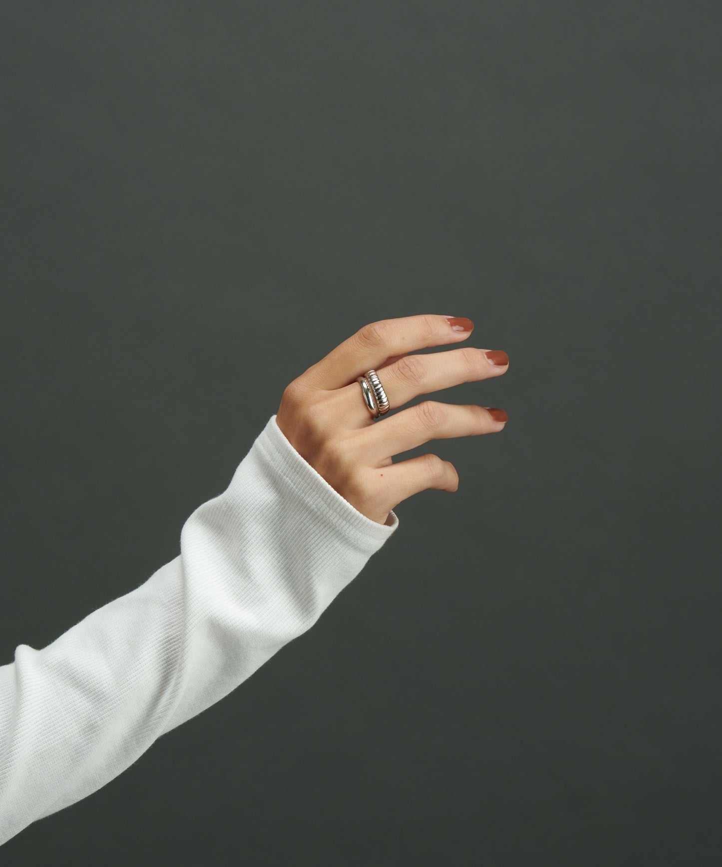 デザイン２連ドッキングリング【Silver】