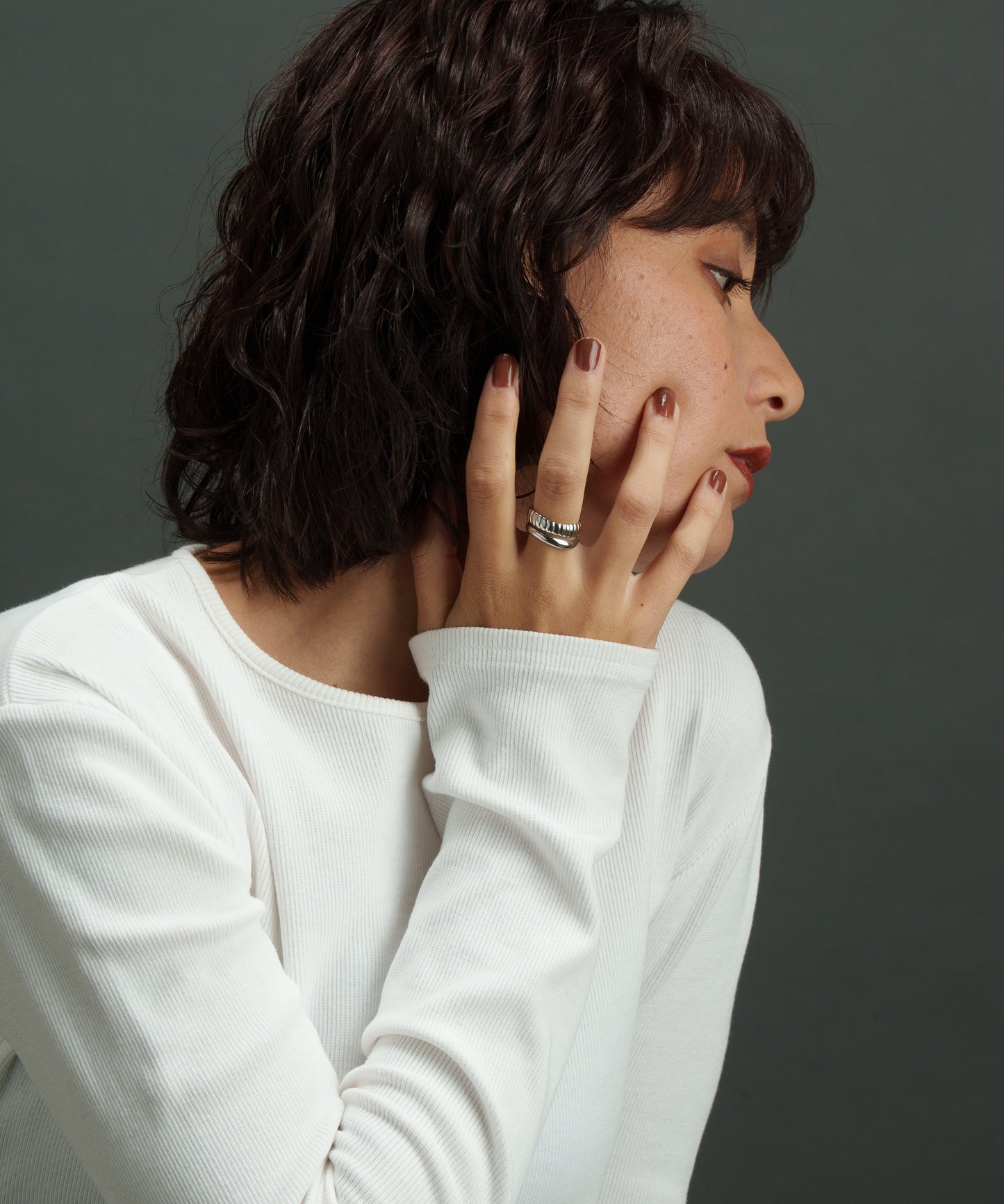 デザイン２連ドッキングリング【Silver】