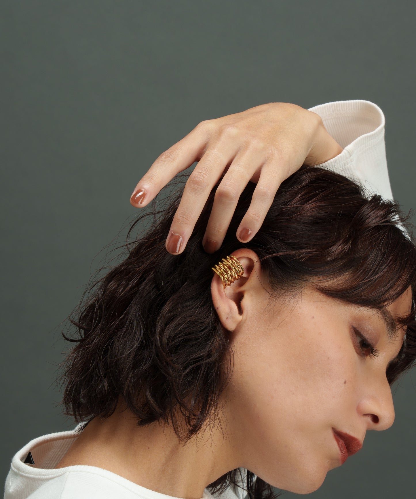 ベローズイヤーカフ【Gold】