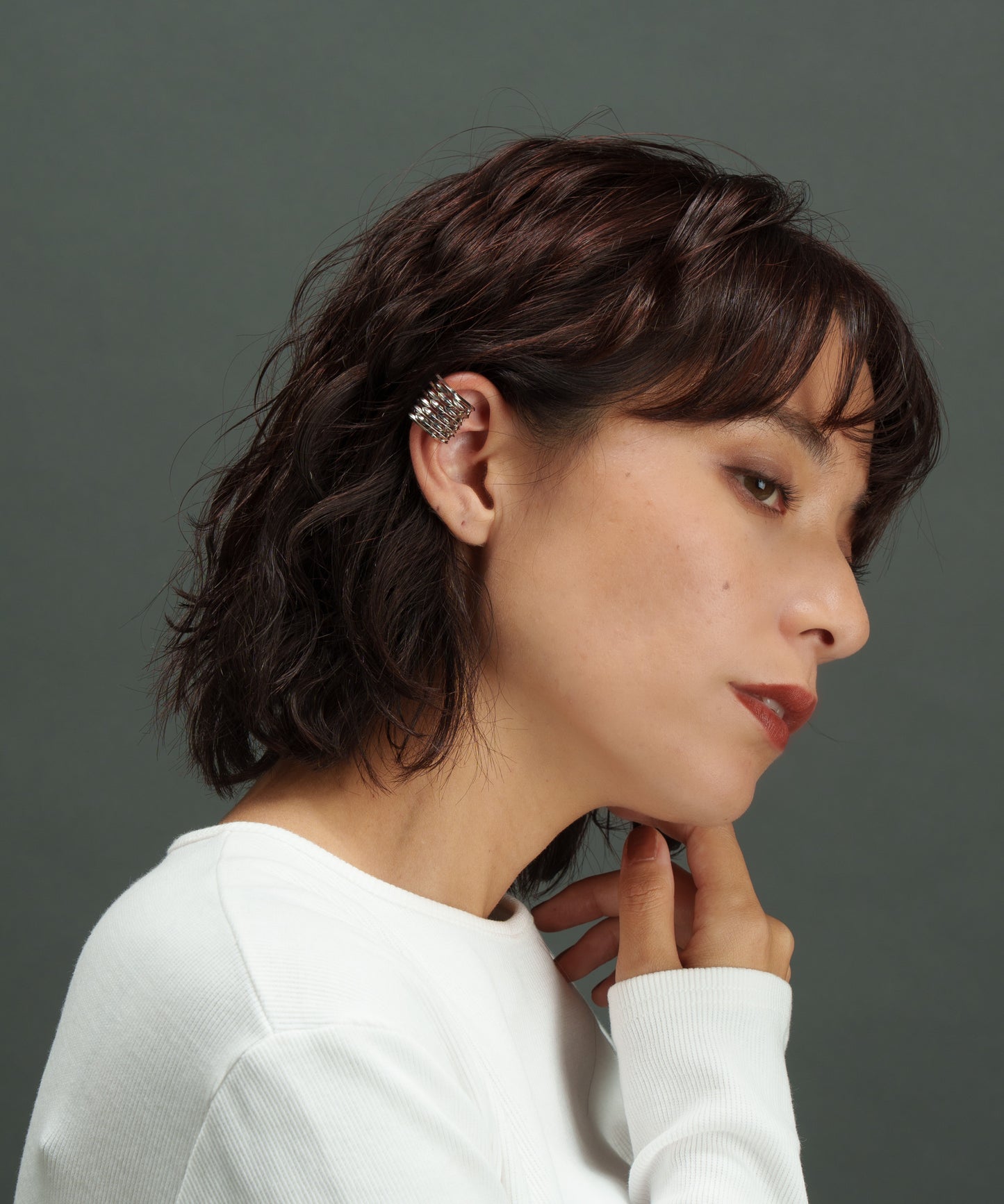 ベローズイヤーカフ【Silver】