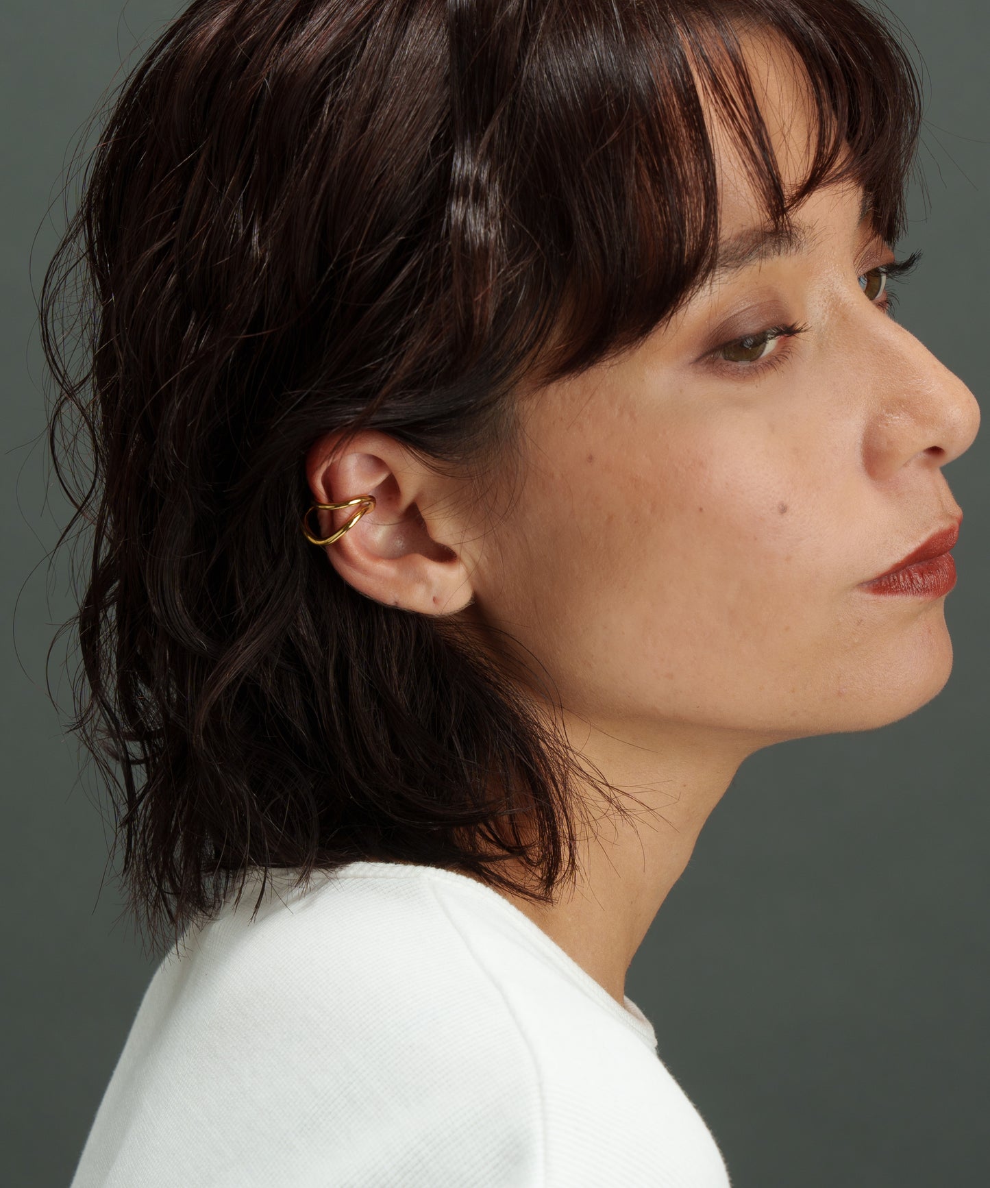 ラップウェービングイヤーカフ【Gold】