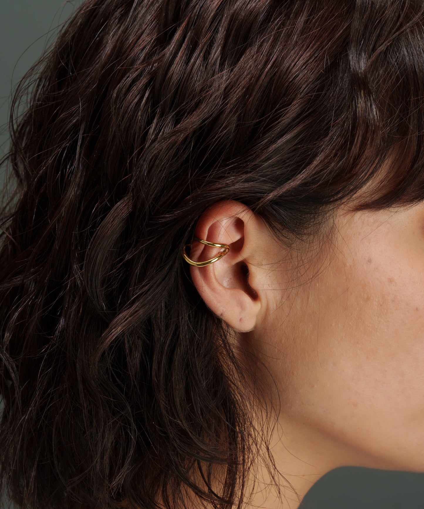 ラップウェービングイヤーカフ【Gold】