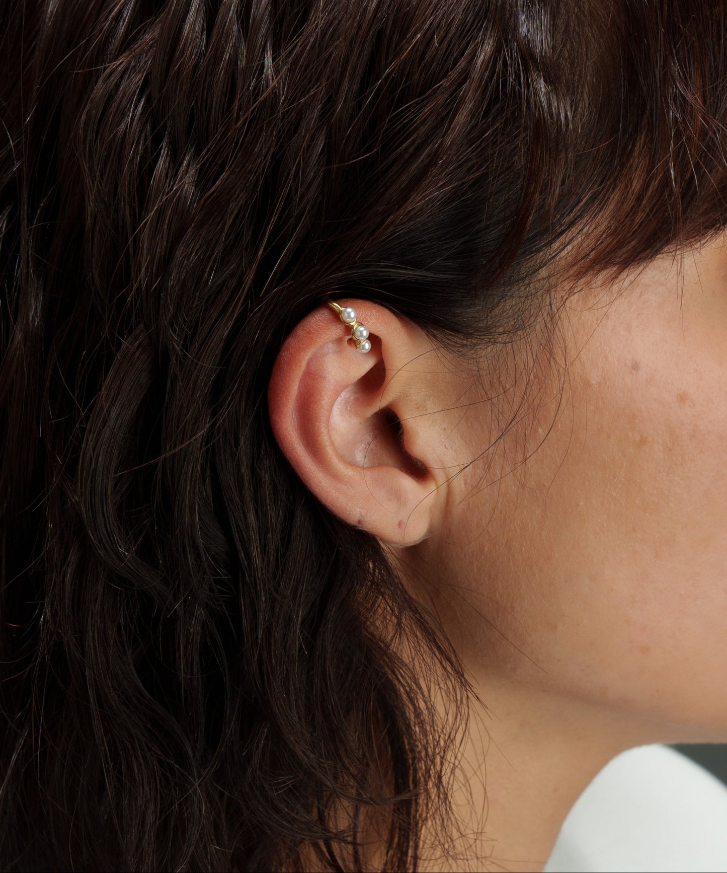 パールライクラインイヤーカフ【Gold】