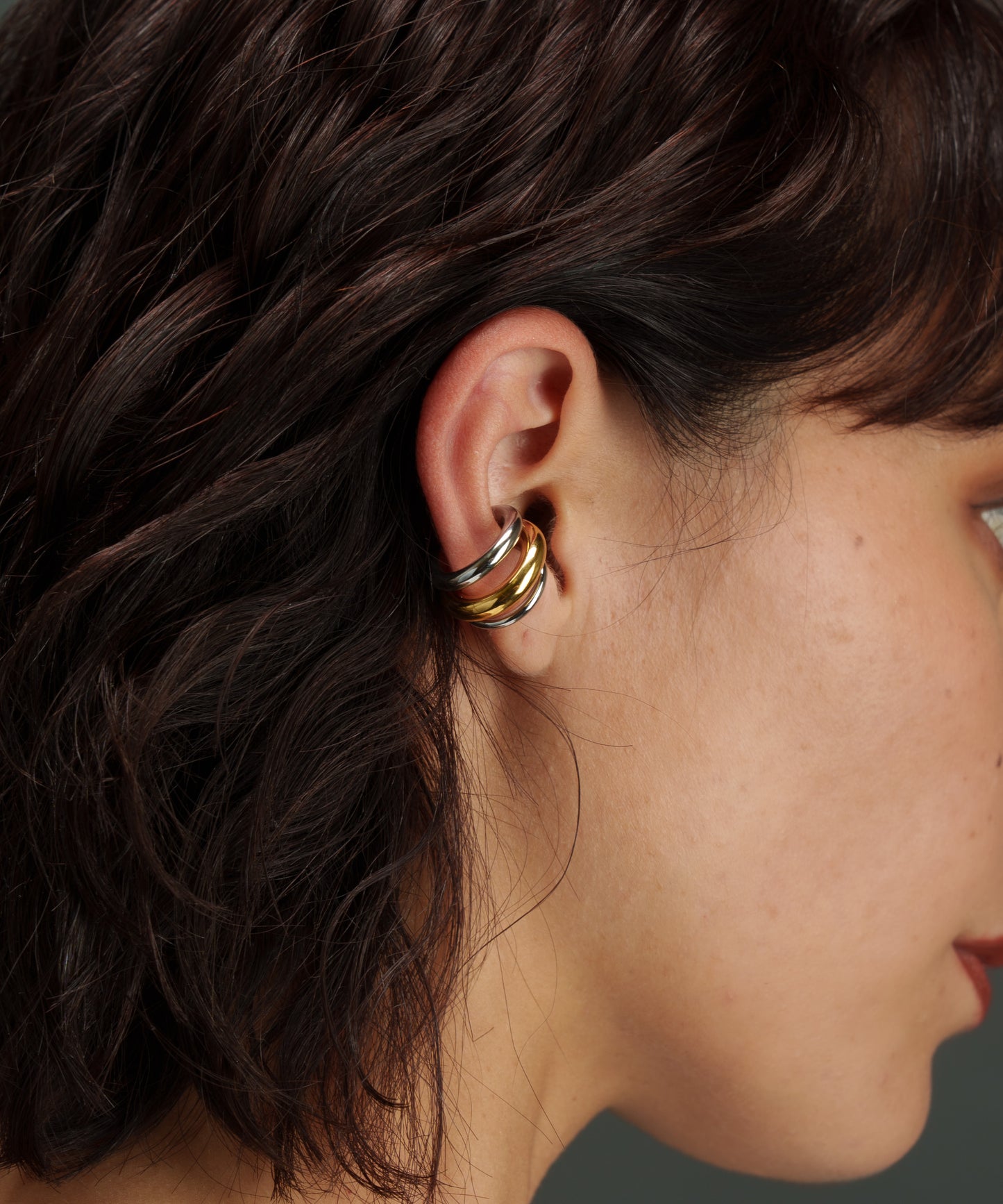 3連ドッキングCカーブイヤーカフ【Mix】