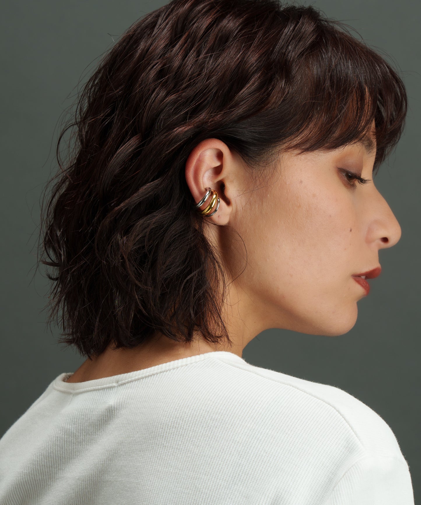 3連ドッキングCカーブイヤーカフ【Mix】