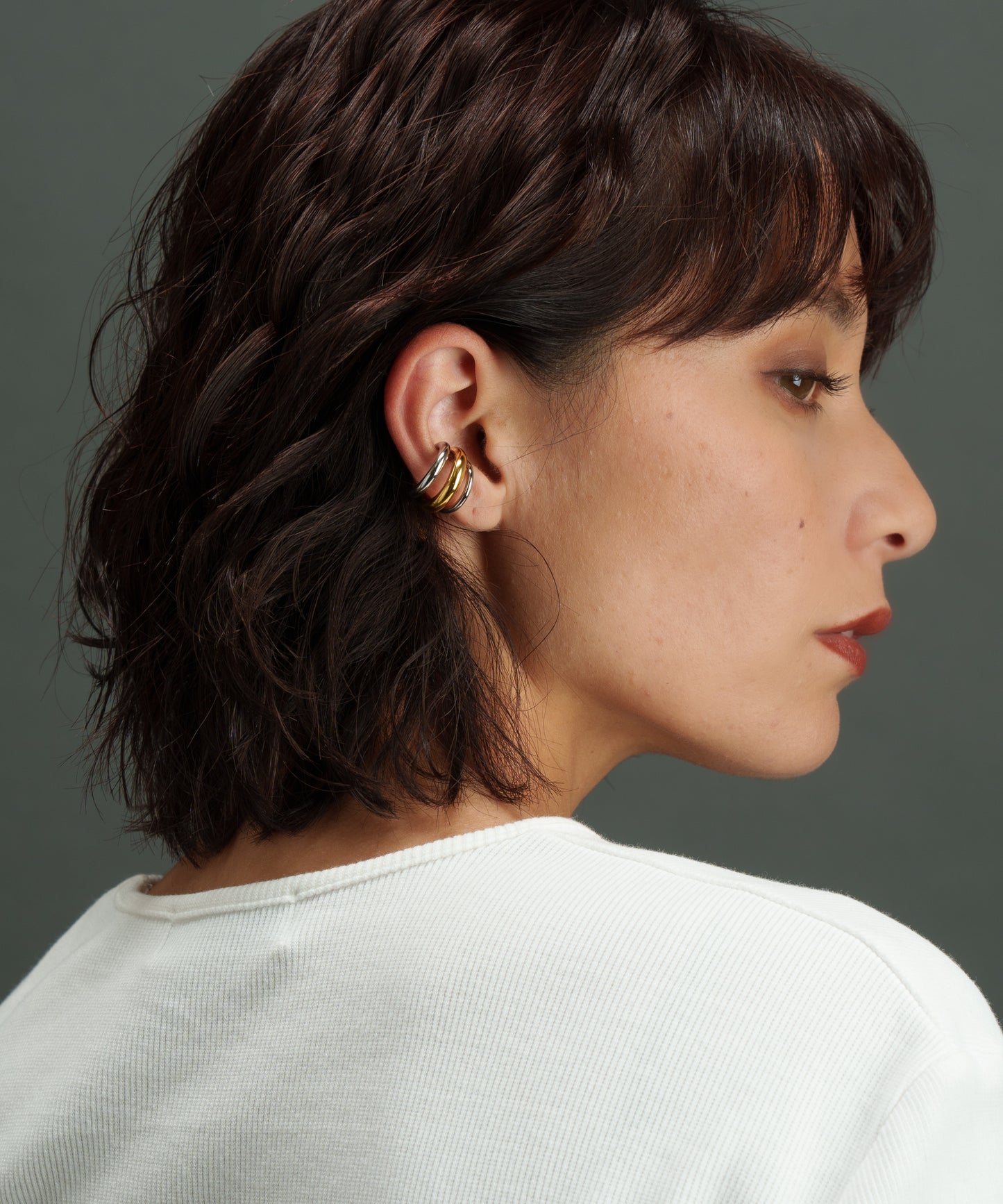 3連ドッキングCカーブイヤーカフ【Mix】