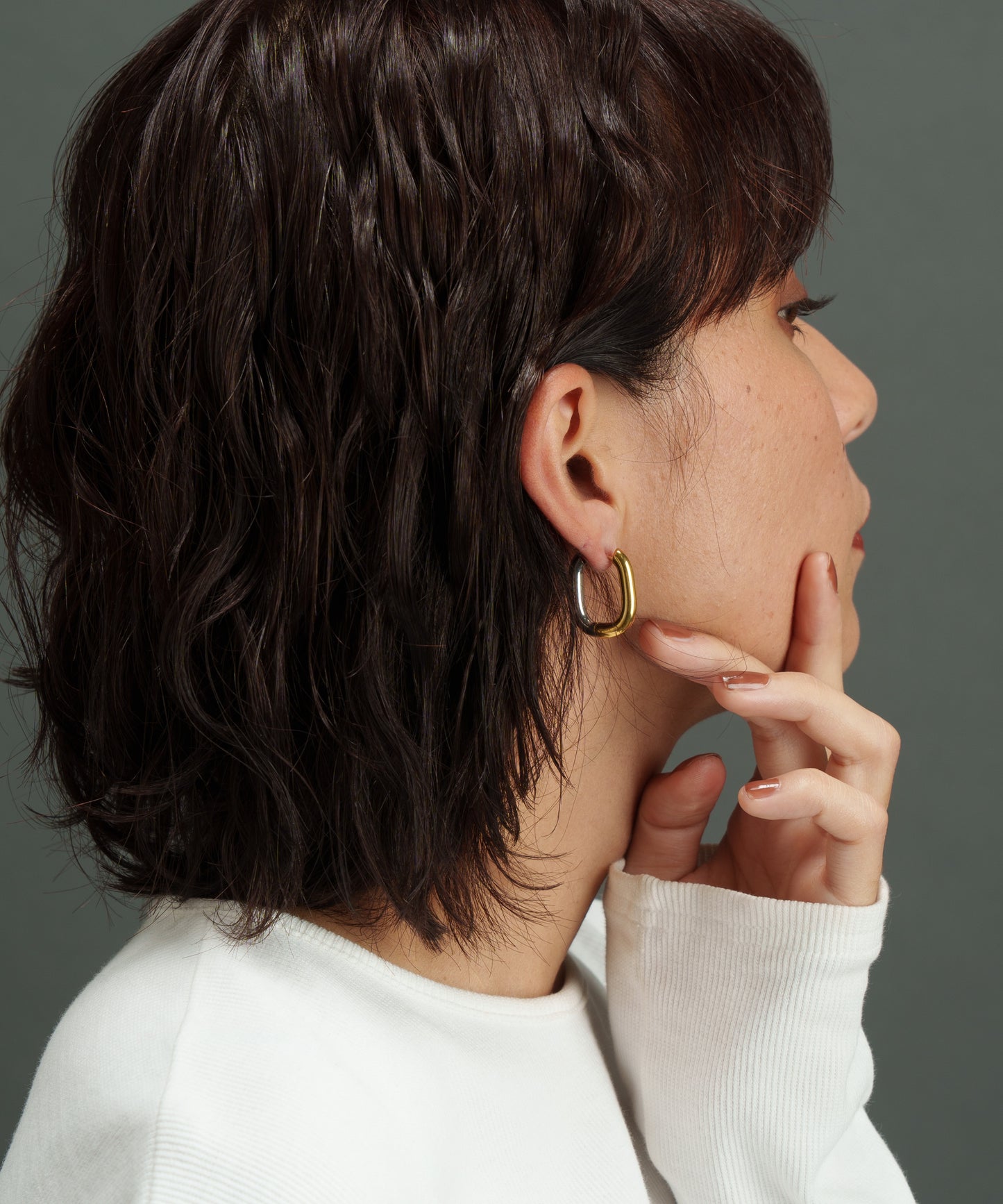 カラーアシメトリカルピアス【Mix】