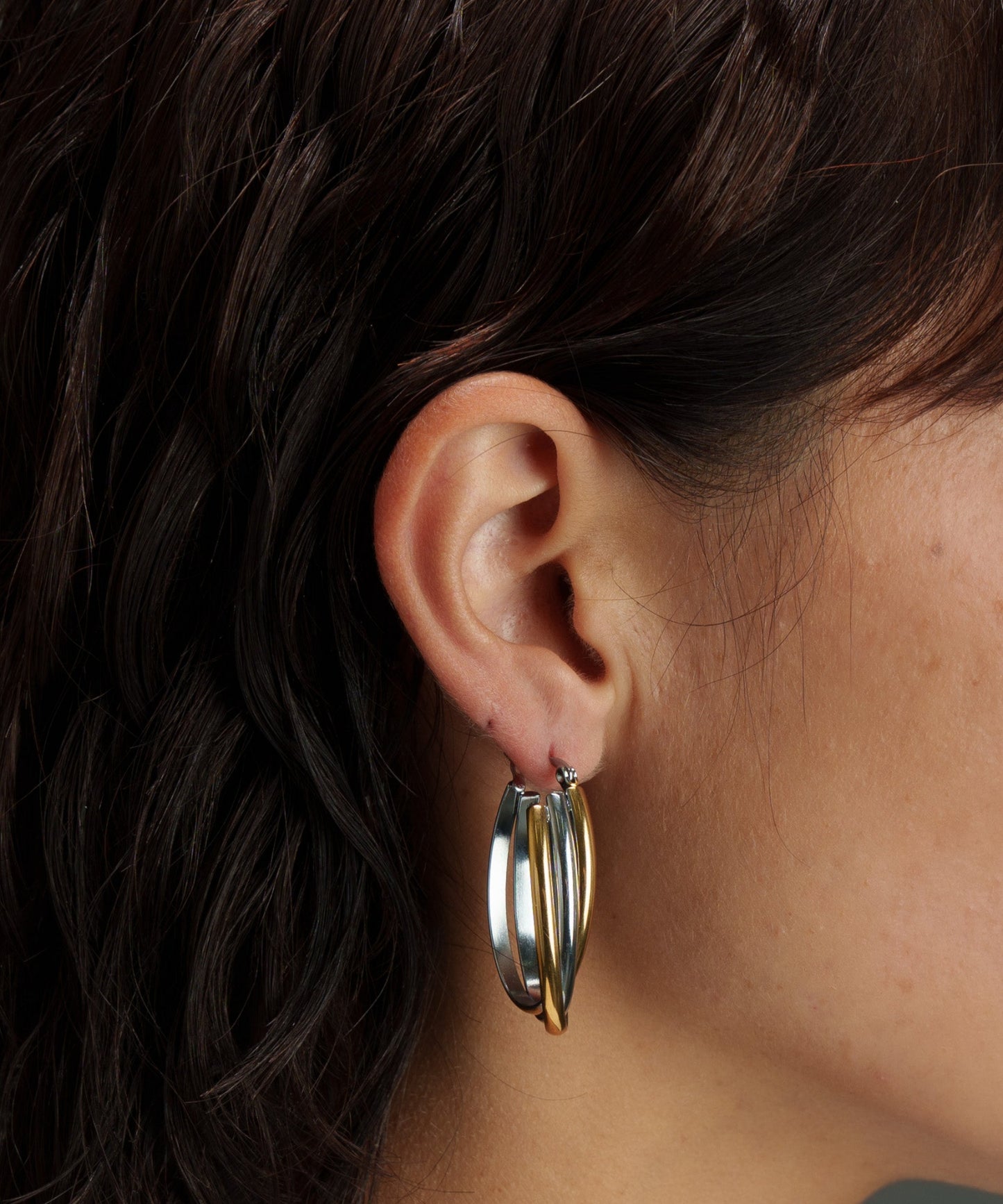 MIXカラーツイストリングピアス【Mix】