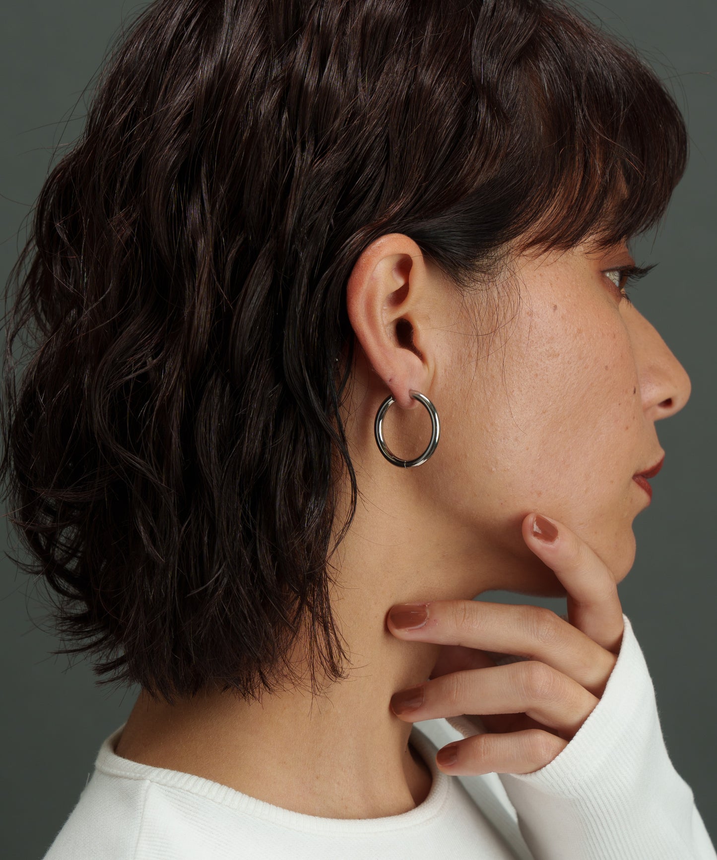 サークルチューブピアス【Silver】