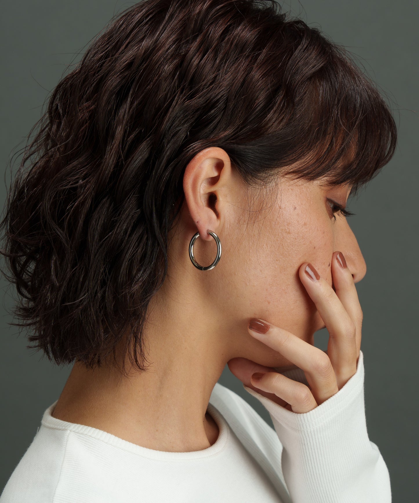 サークルチューブピアス【Silver】