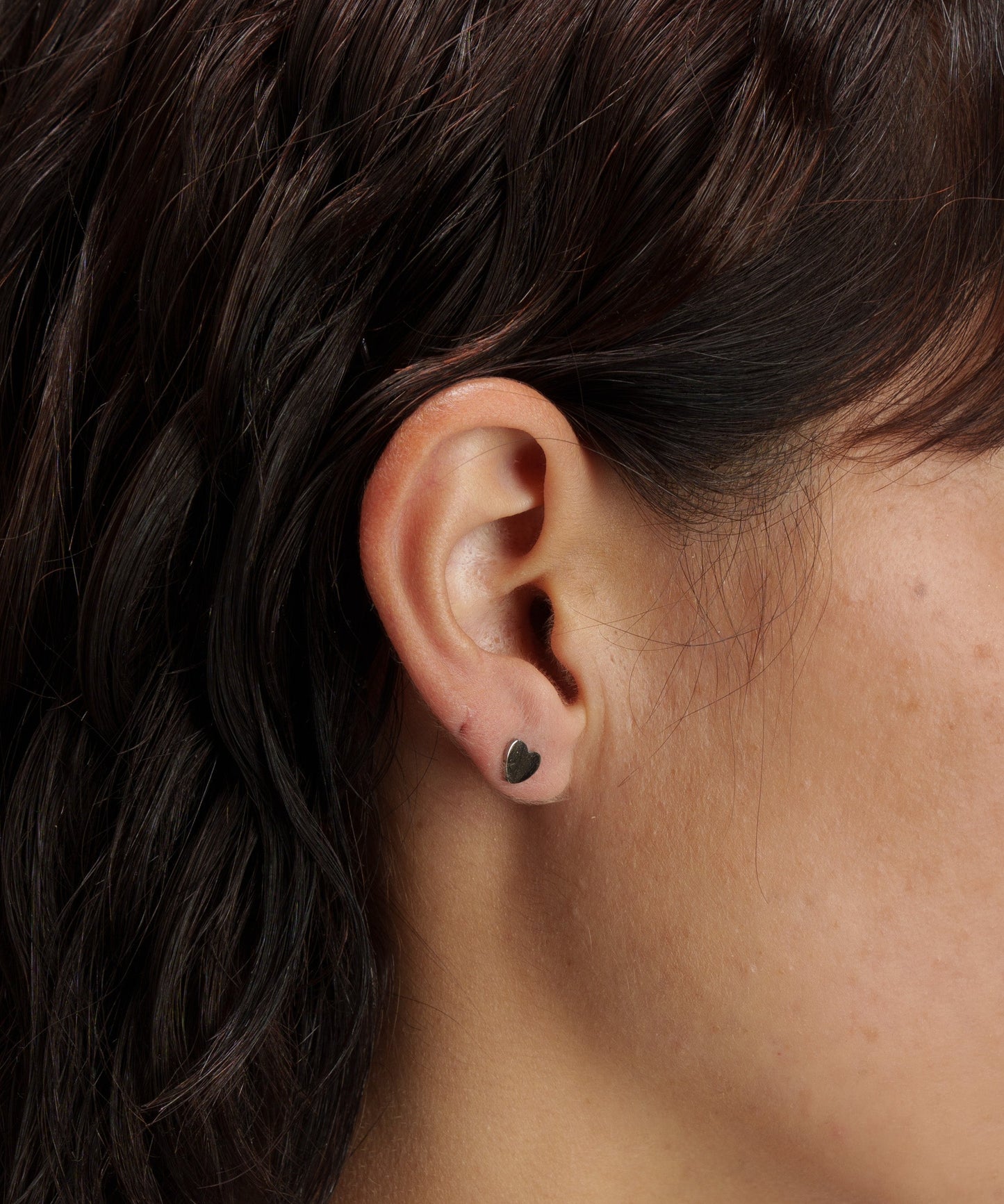 ポイントハートプチピアス【Silver】