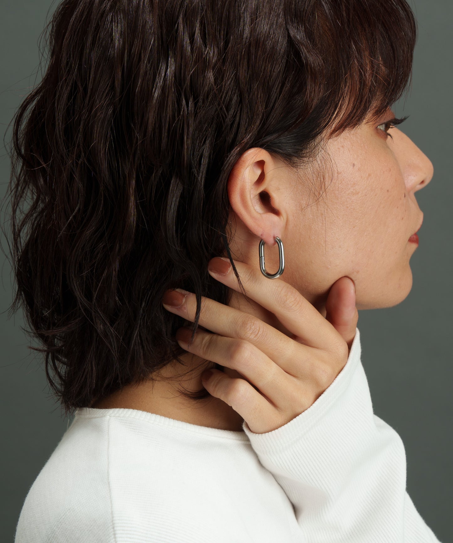 エリプスチューブピアス【Silver】