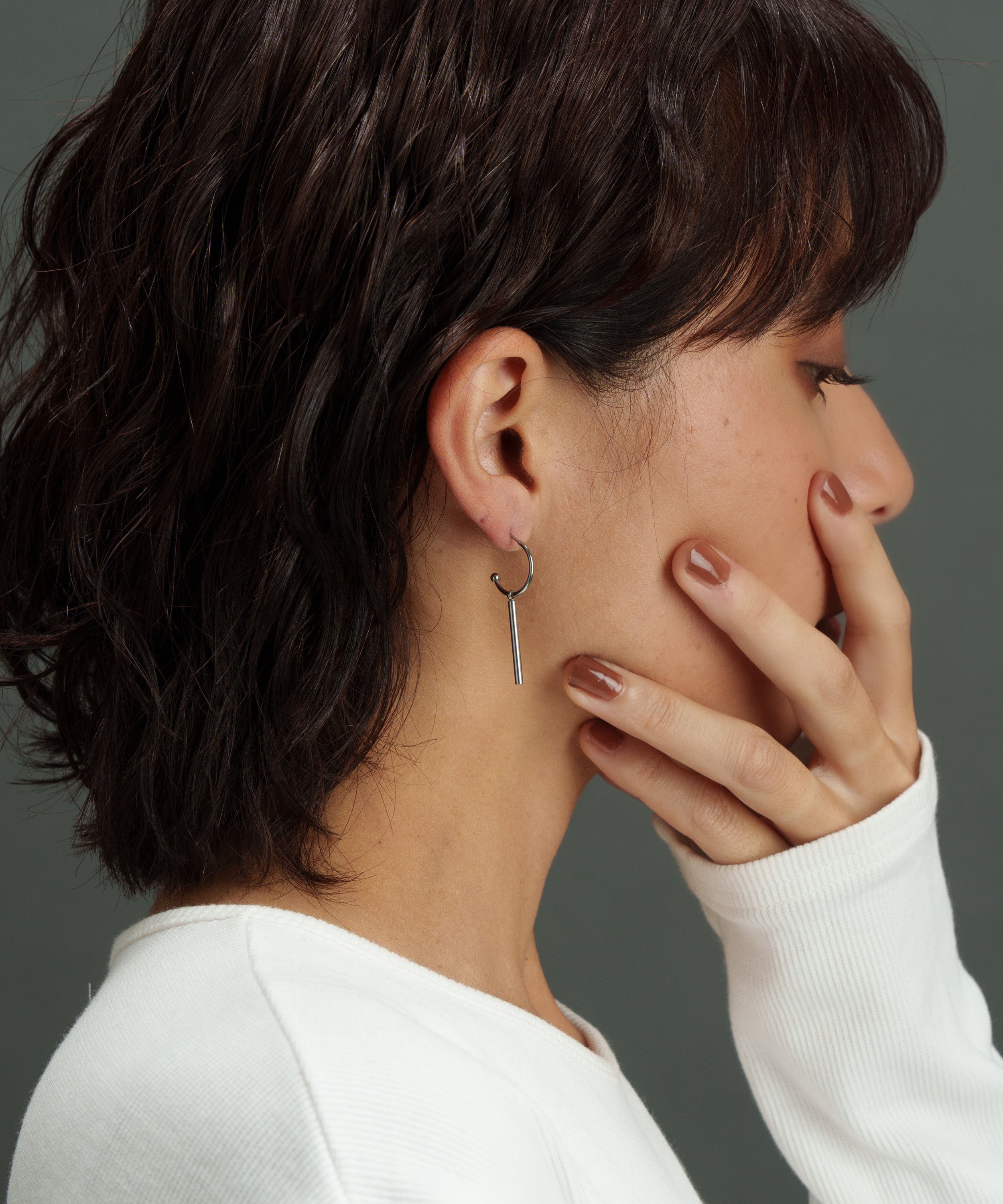 スウェイスティックピアス【Silver】 | tok