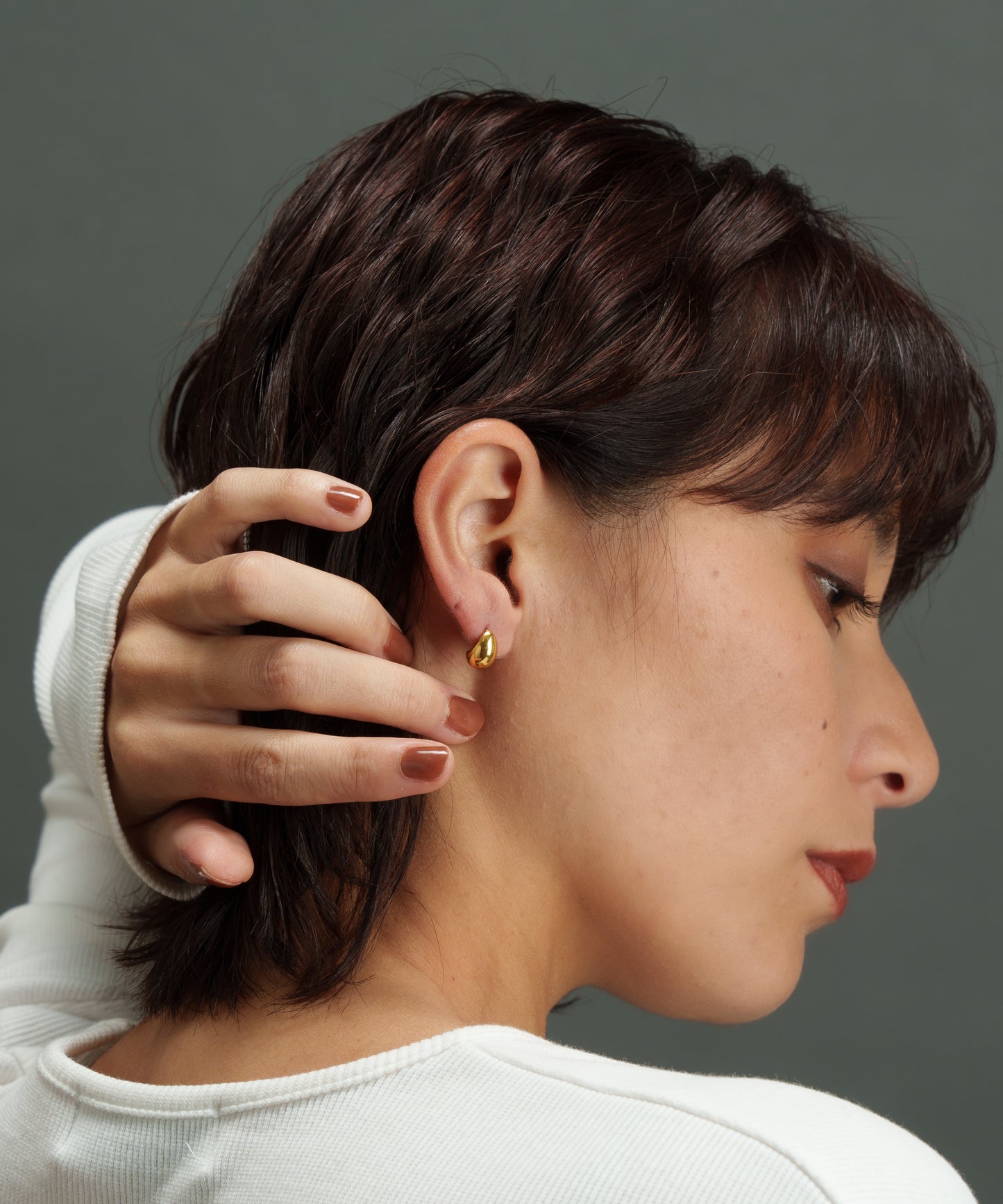 スモールドロップピアス【Gold】