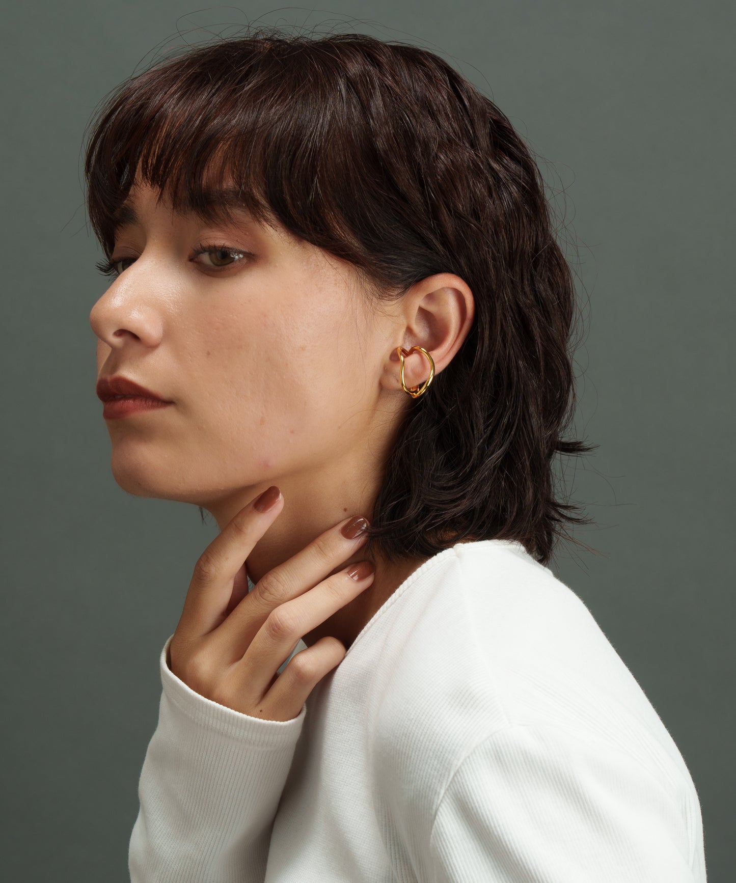 ラップウェービングイヤーカフ【Gold】