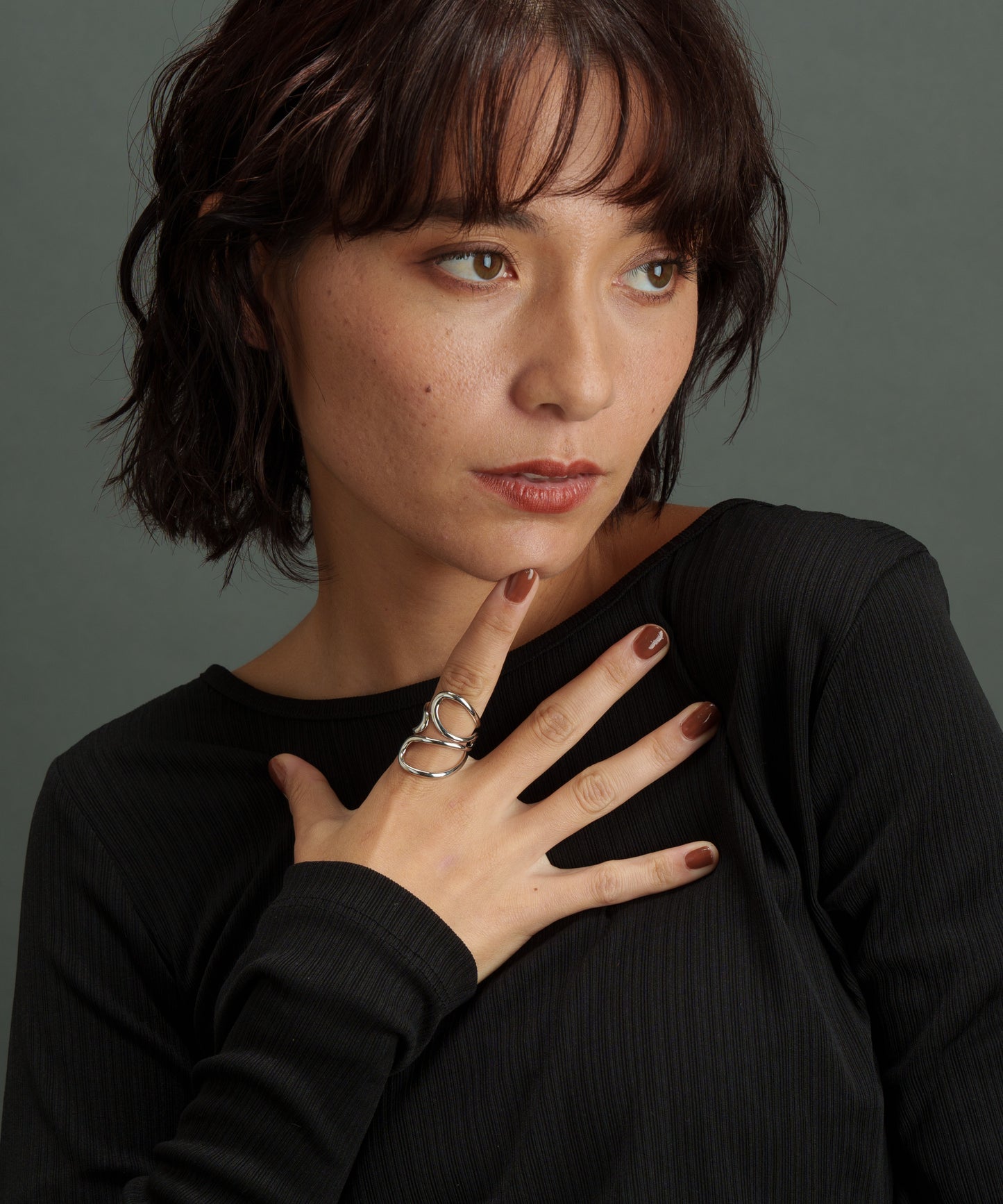 3カーブエンブレイシングリング【Silver】