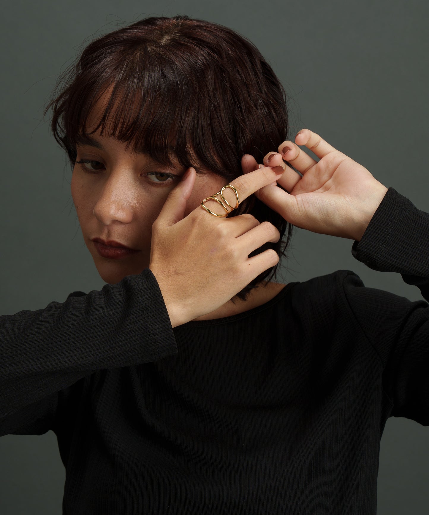 3カーブエンブレイシングリング【Gold】