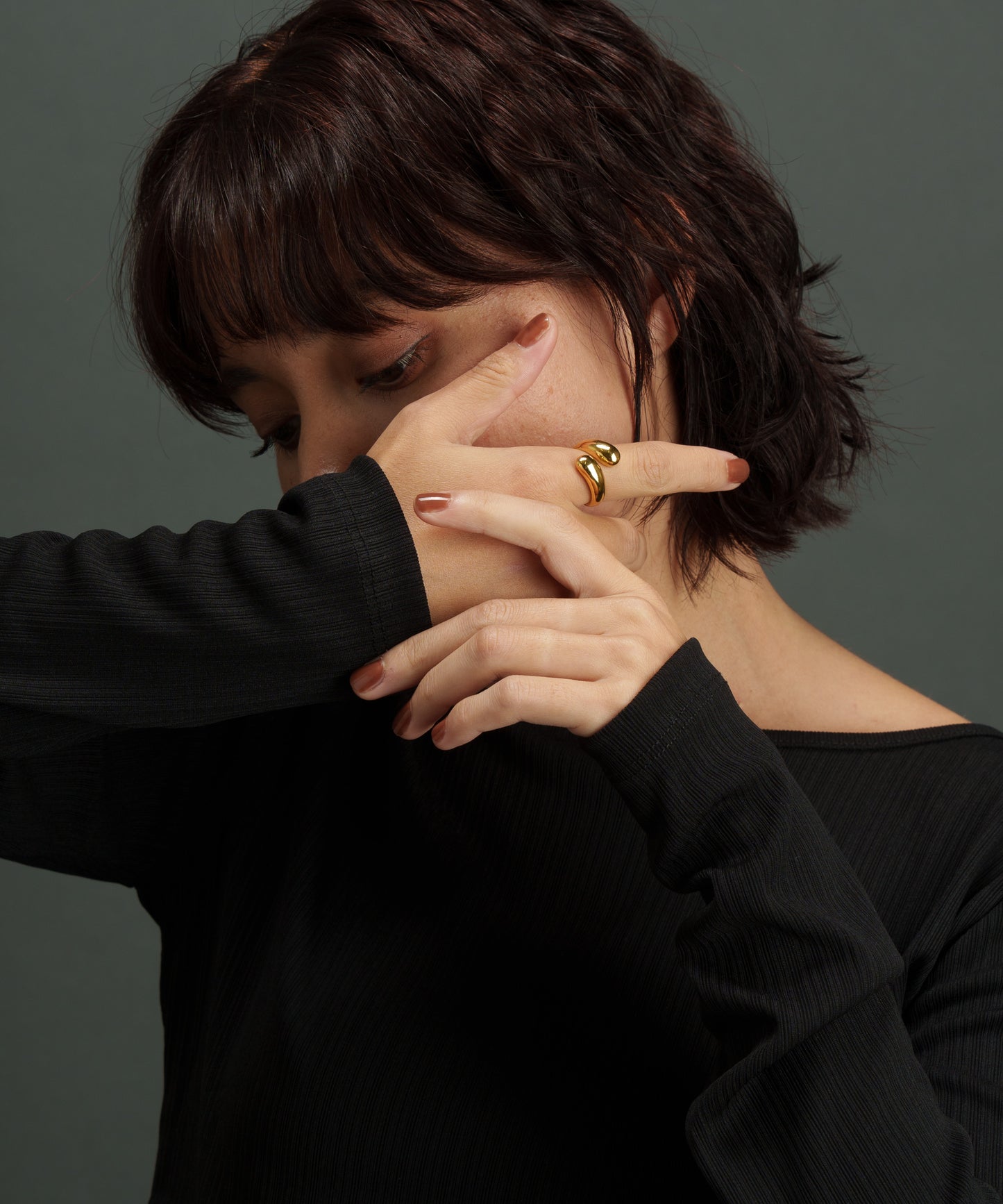 フィンガーコイルリング【Gold】