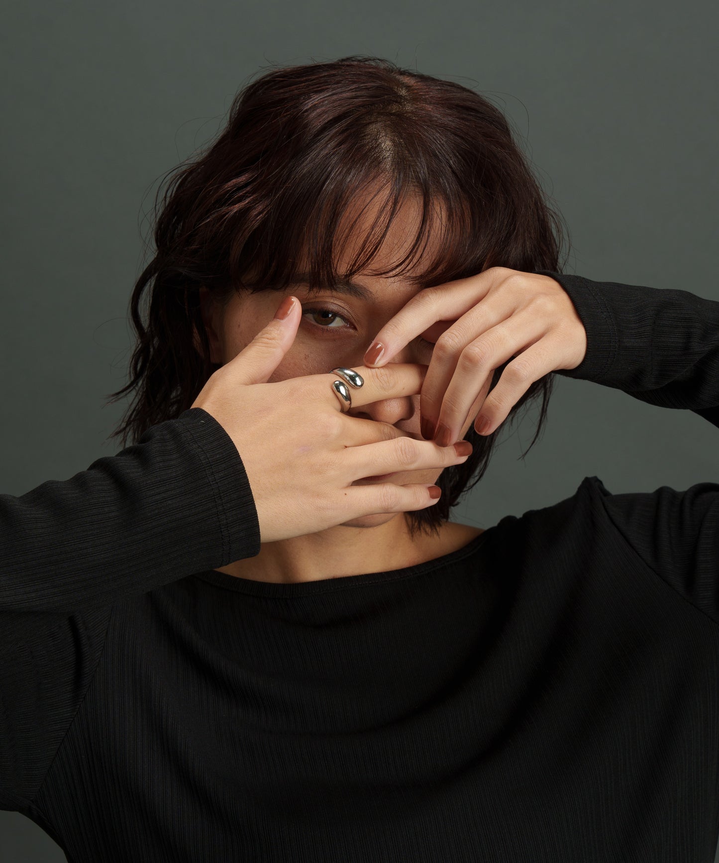 フィンガーコイルリング【Silver】