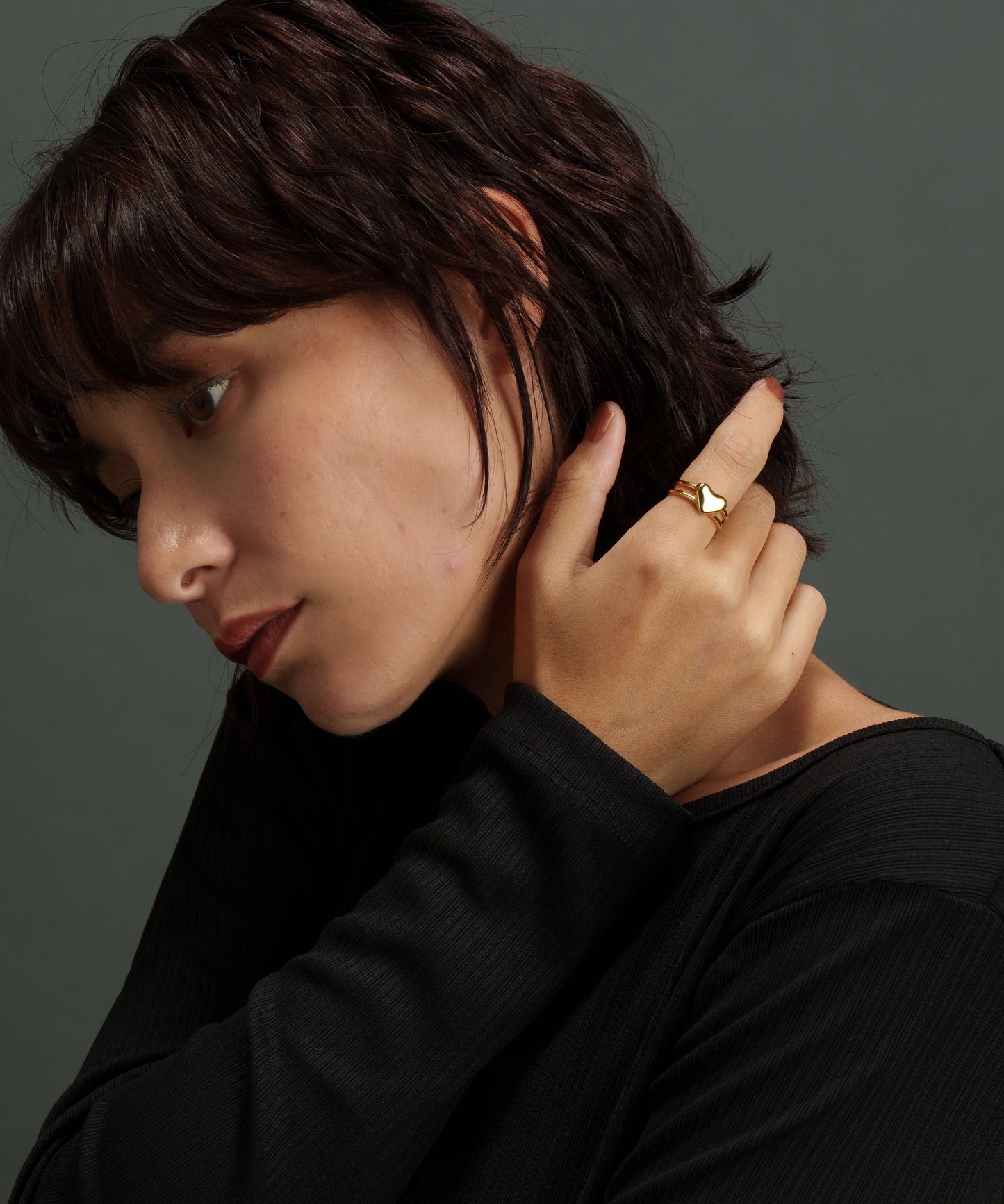 レイヤードハートドッキングリング【Gold】