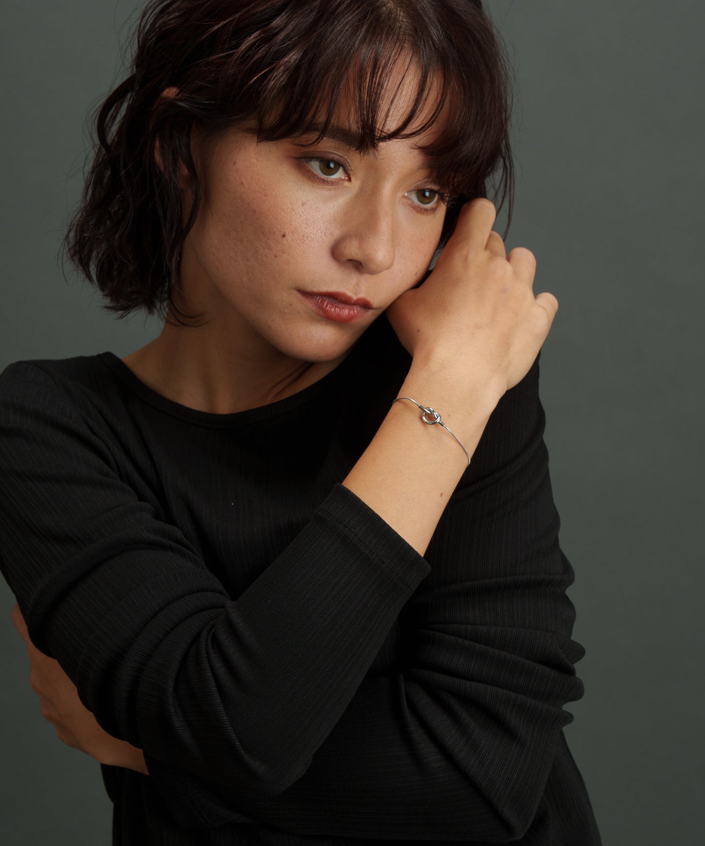 センターノットブレスレット【Silver】