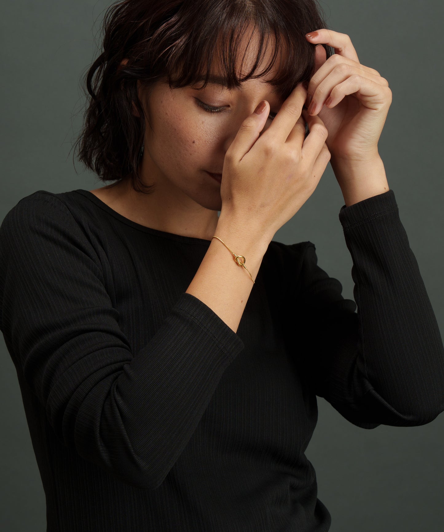 センターノットブレスレット【Gold】