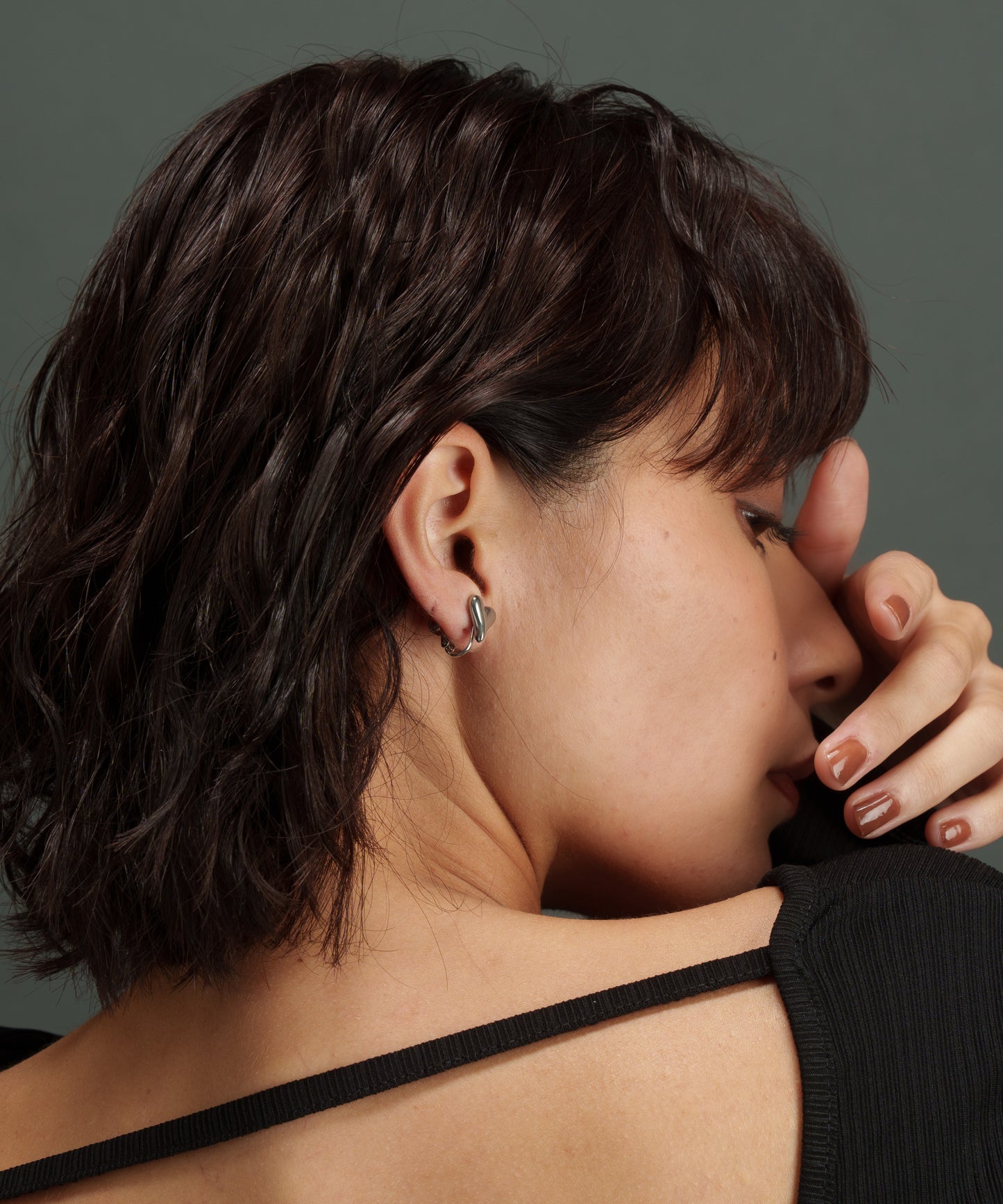 スモールハートイヤリング【Silver】