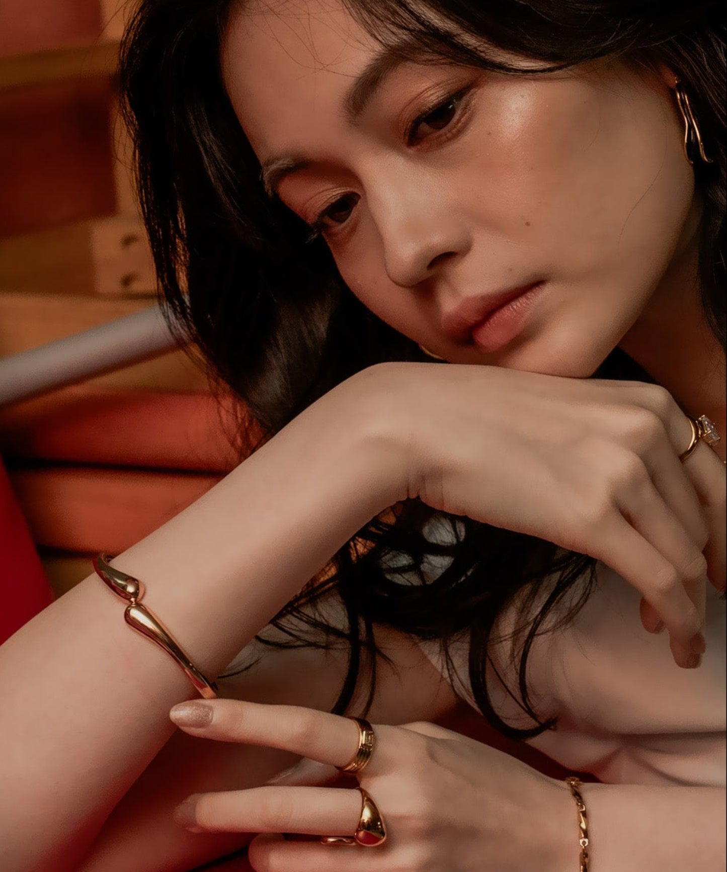 ホールドリストバングル【Gold】