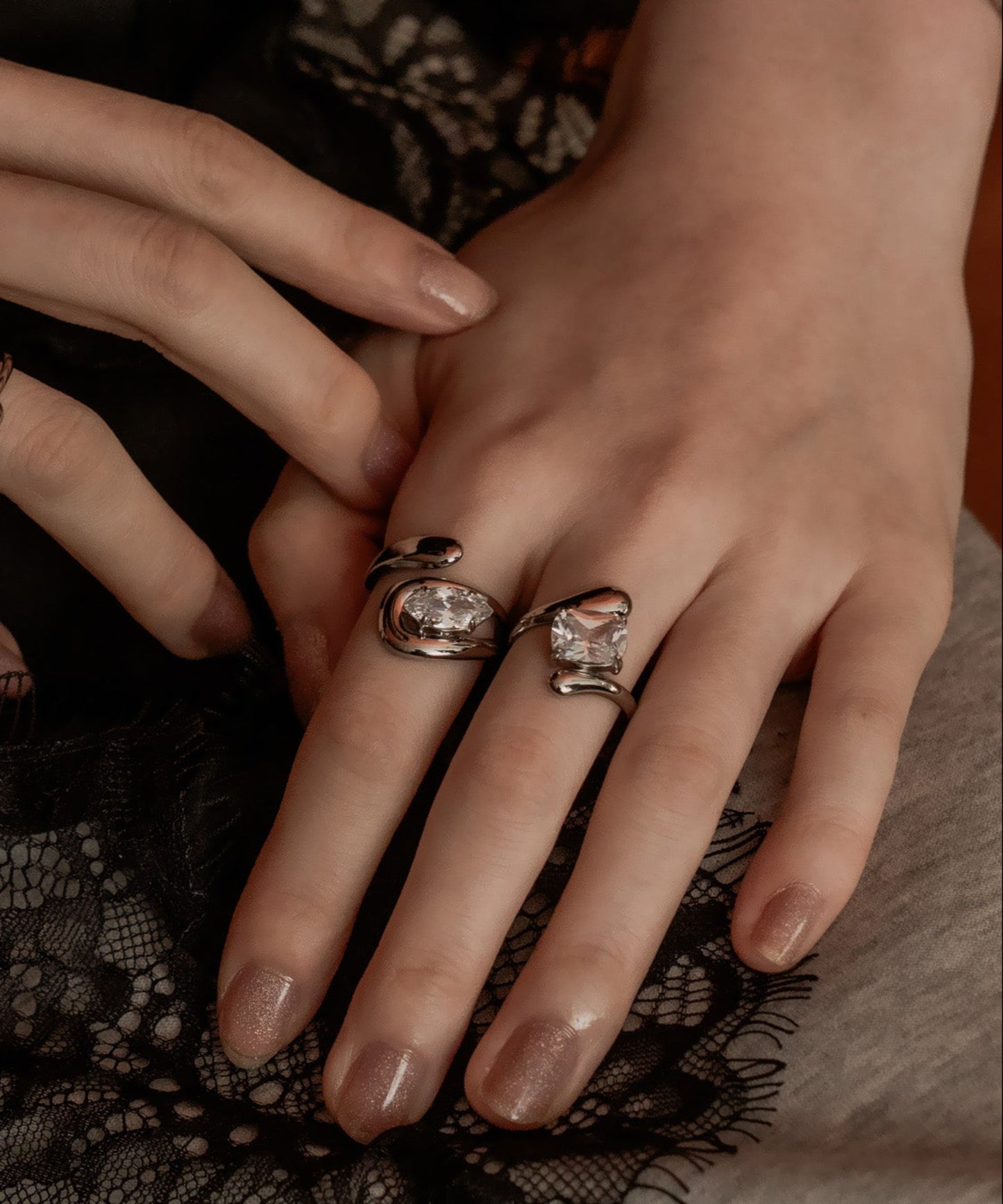 ハギングストーンリング【Silver】