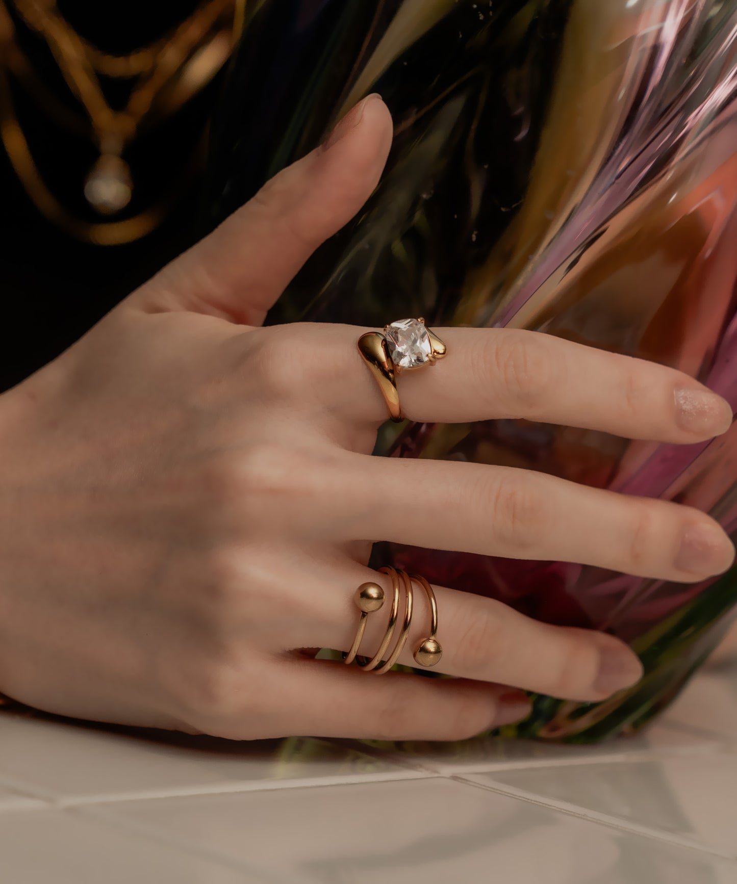 ボールエンドトルネードリング【Gold】