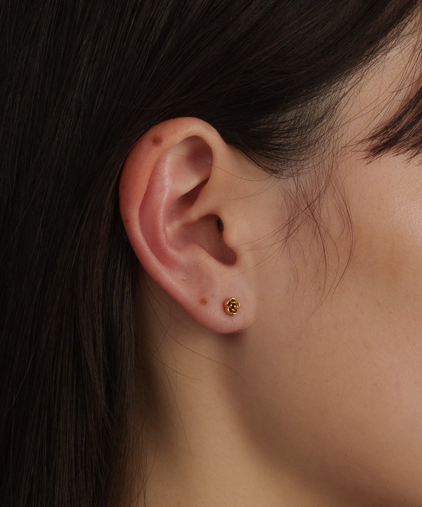 ローズモチーフピアス【Gold】