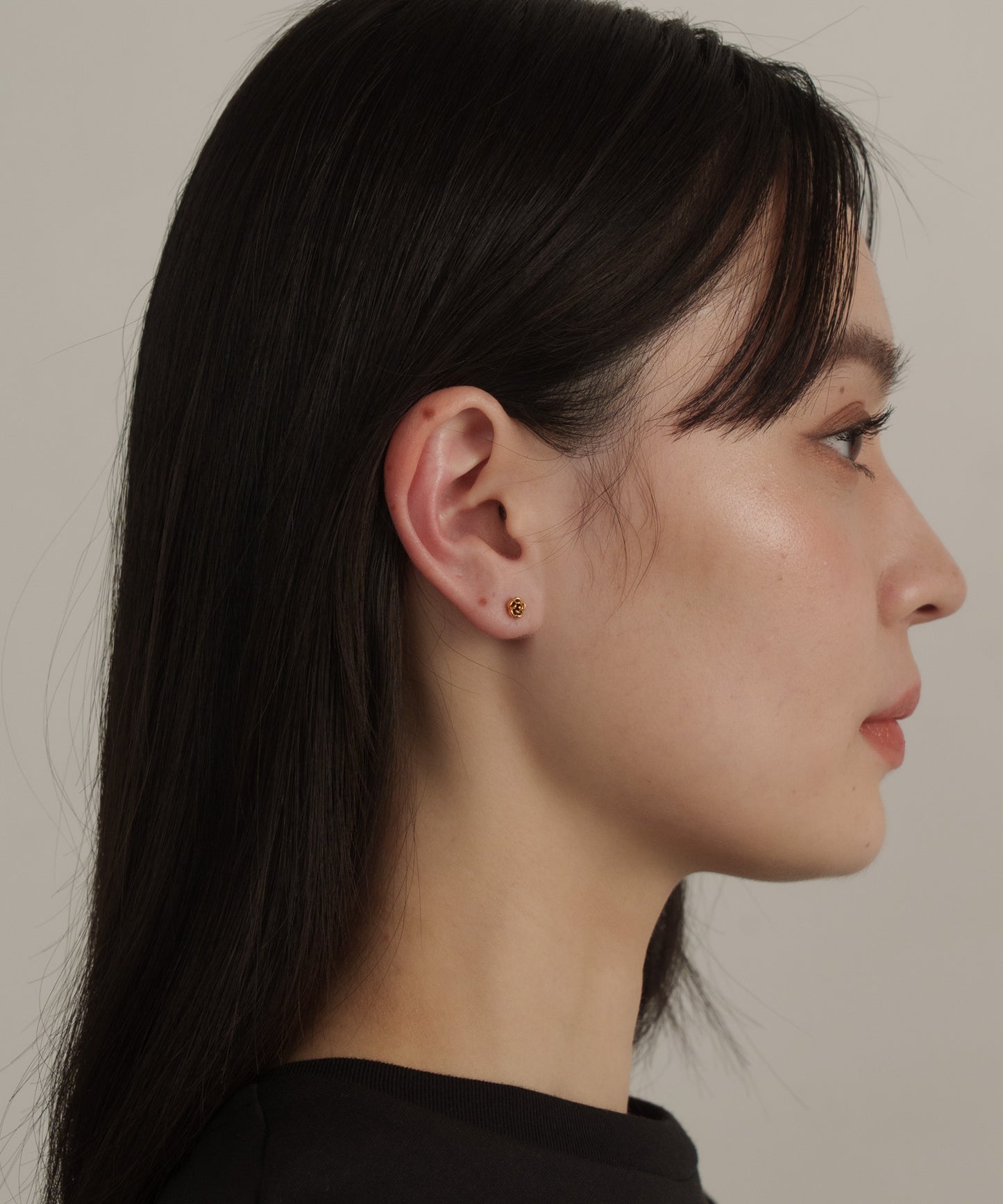 ローズモチーフピアス【Gold】