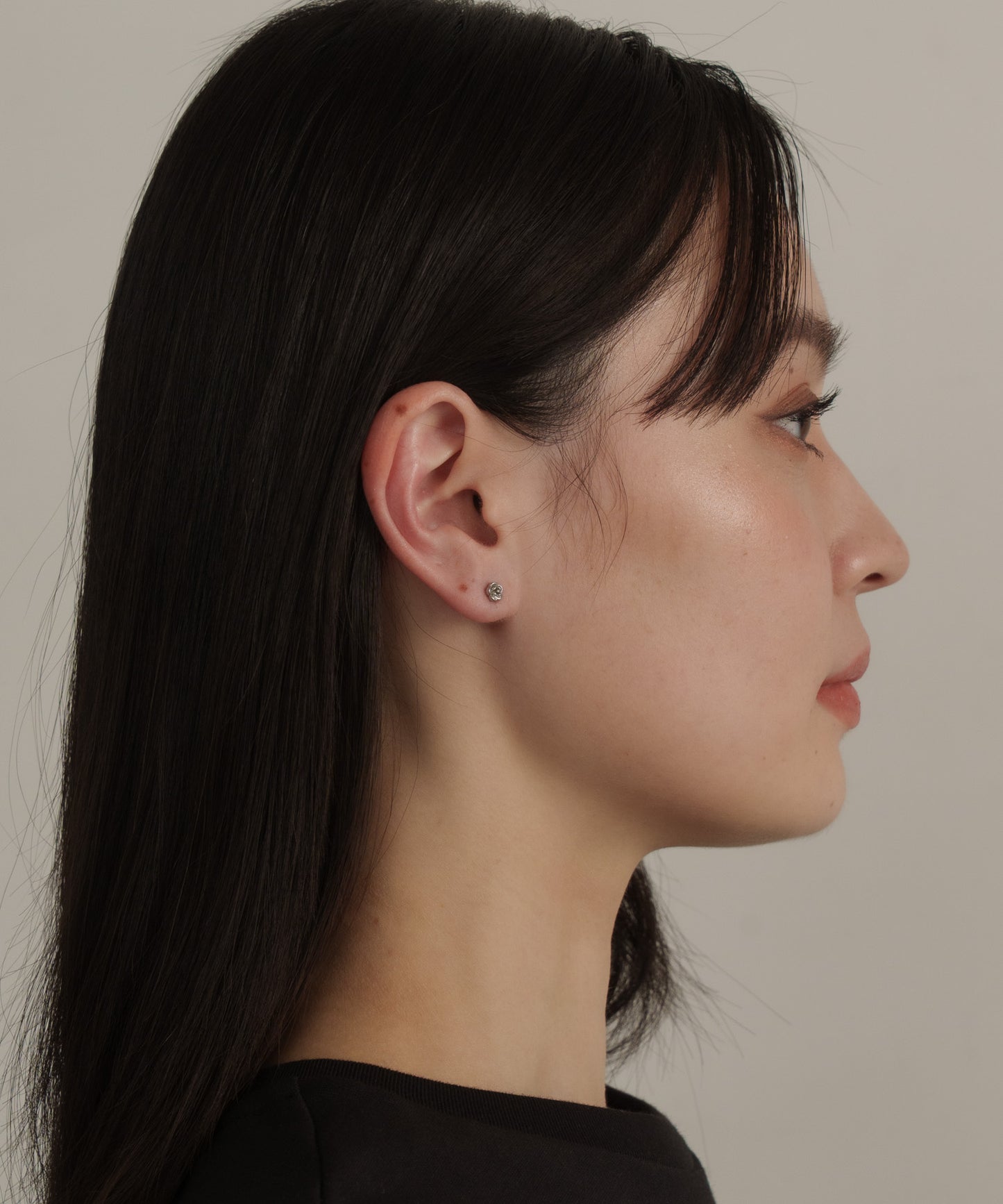 ローズモチーフピアス【Silver】