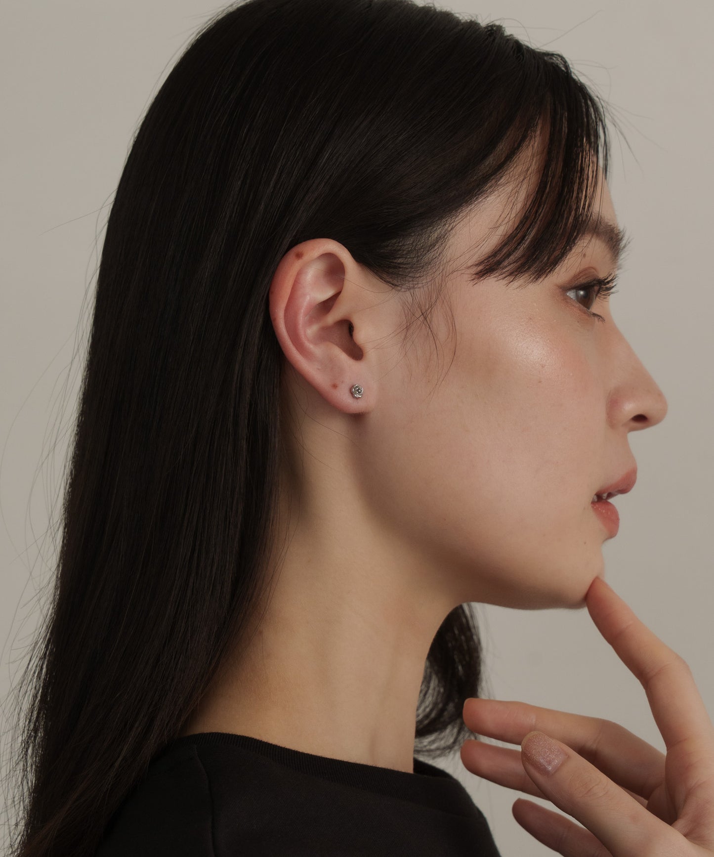 ローズモチーフピアス【Silver】