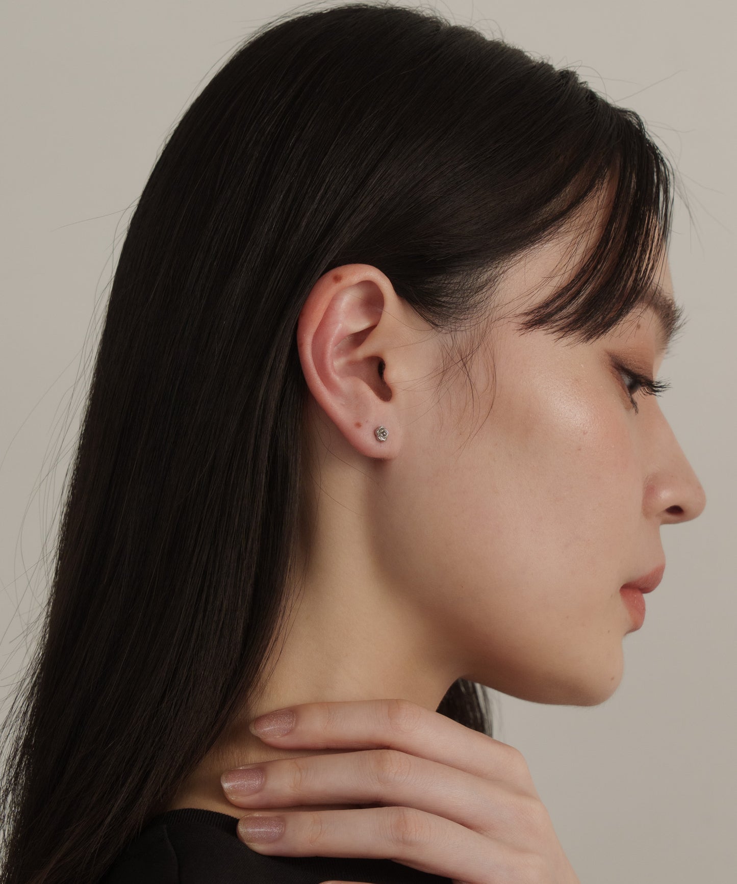 ローズモチーフピアス【Silver】