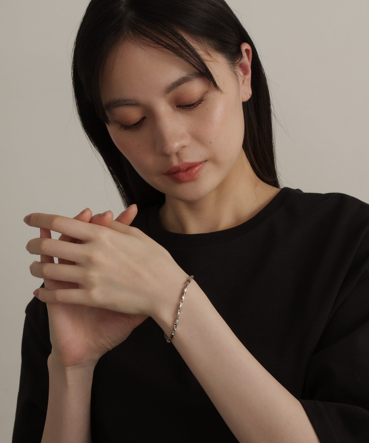 ツイストドッキングブレスレット【Silver】