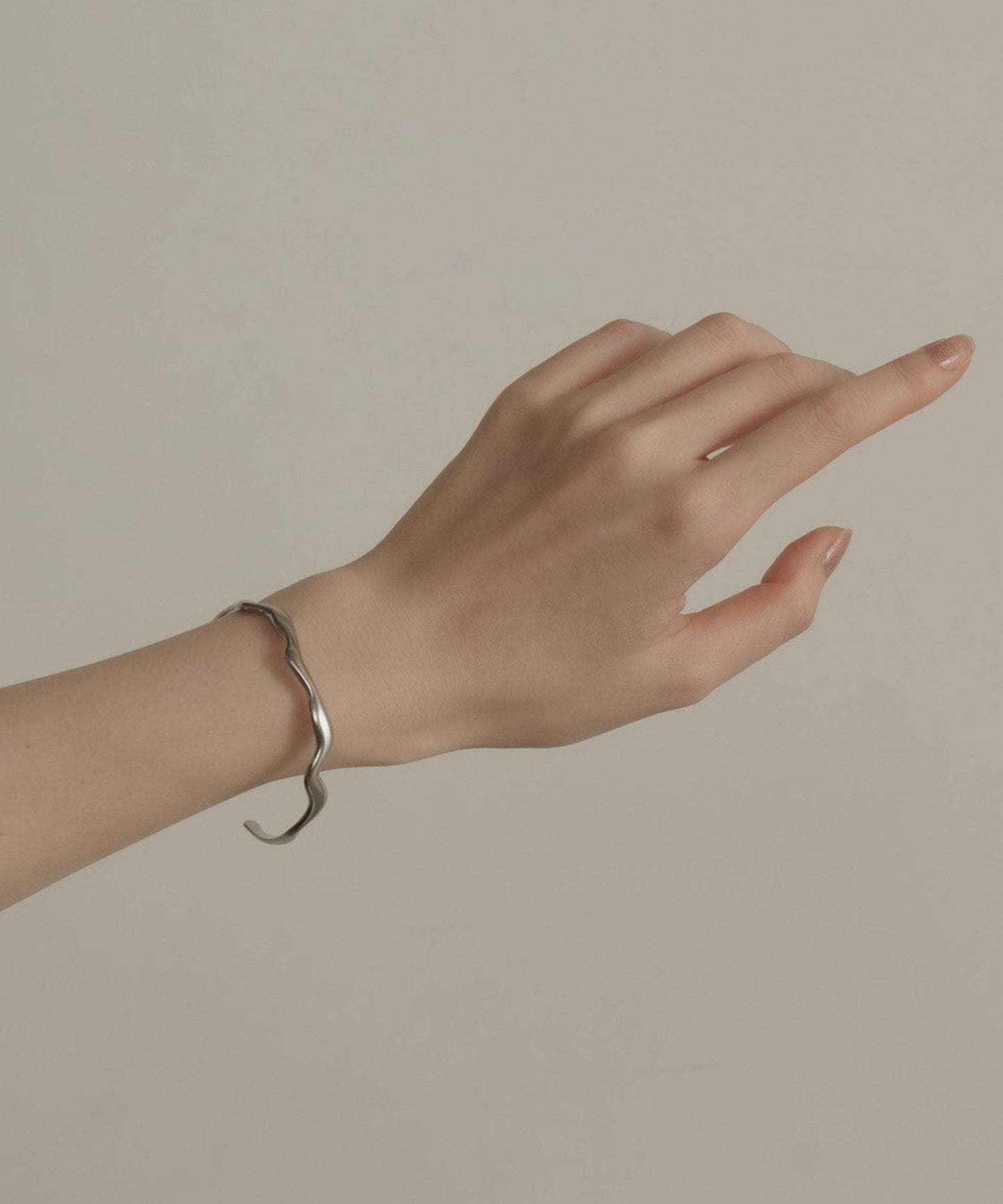 リップルナローバングル【Silver】