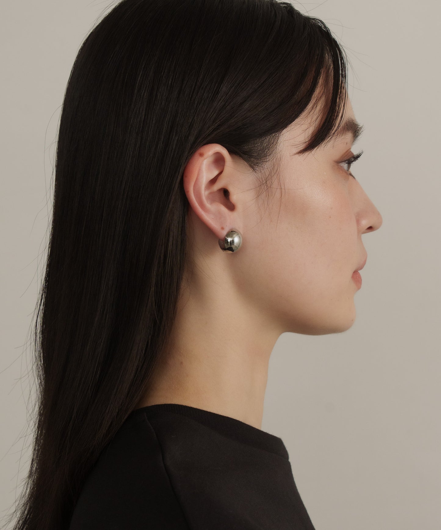 ボールサンドピアス【Silver】