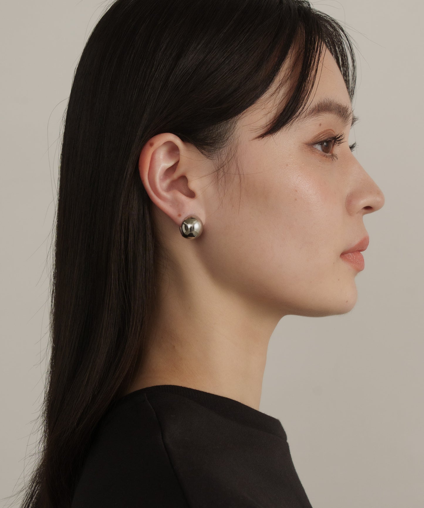 ボールサンドピアス【Silver】
