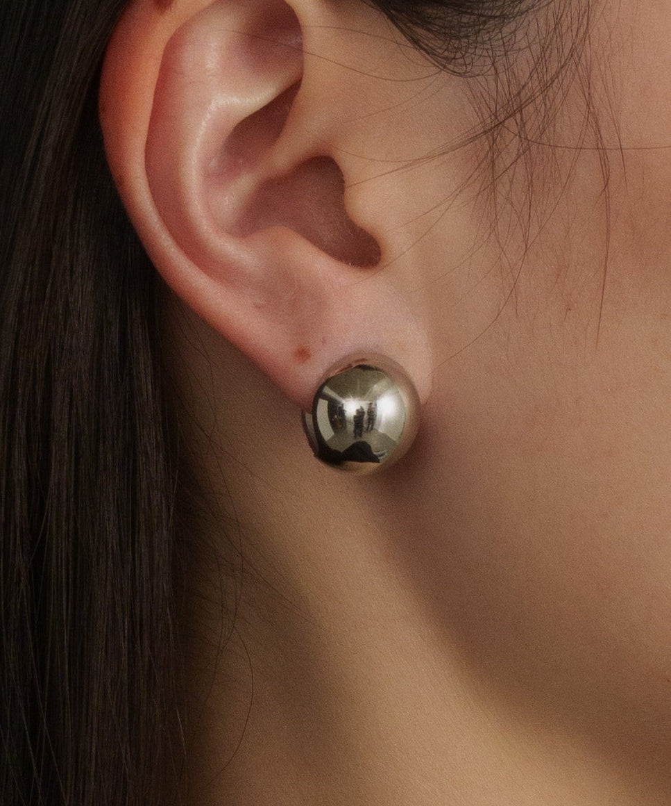 ボールサンドピアス【Silver】