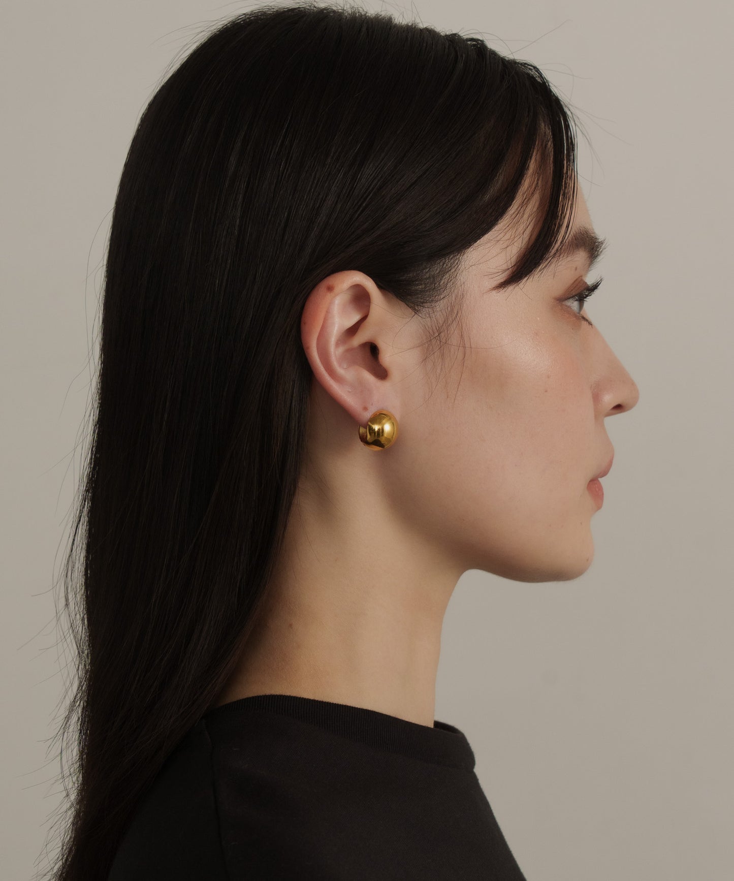 ボールサンドピアス【Gold】