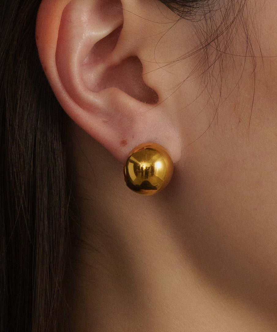 ボールサンドピアス【Gold】