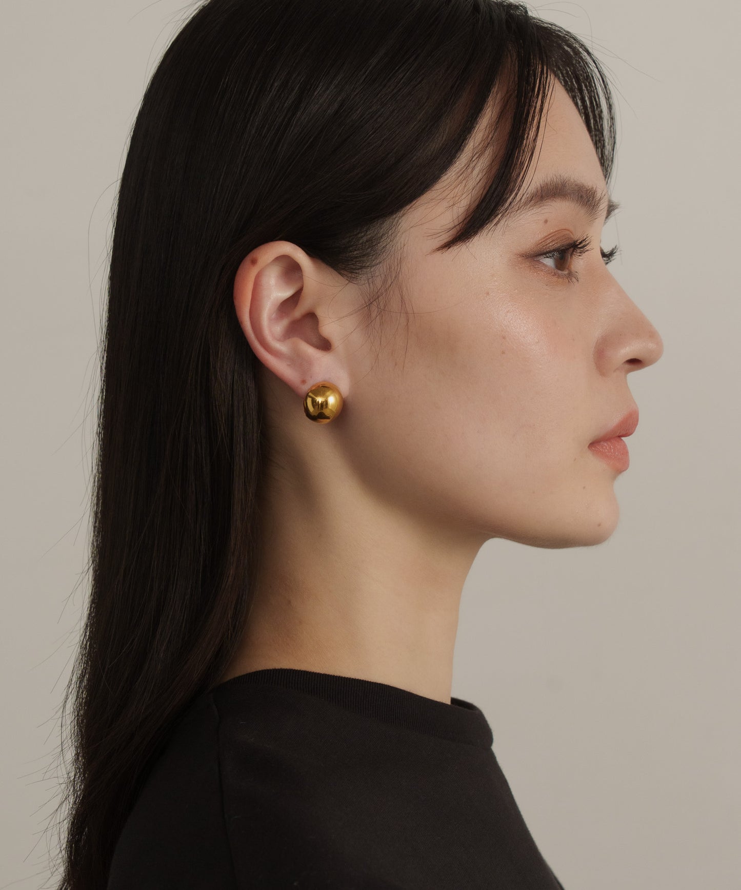 ボールサンドピアス【Gold】