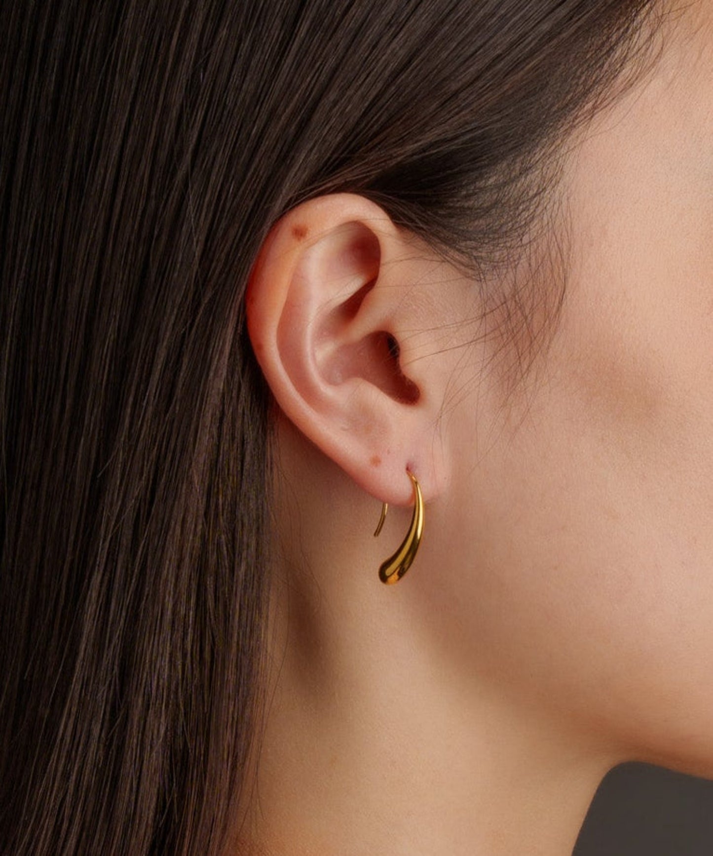ドロップフックピアス【Gold】