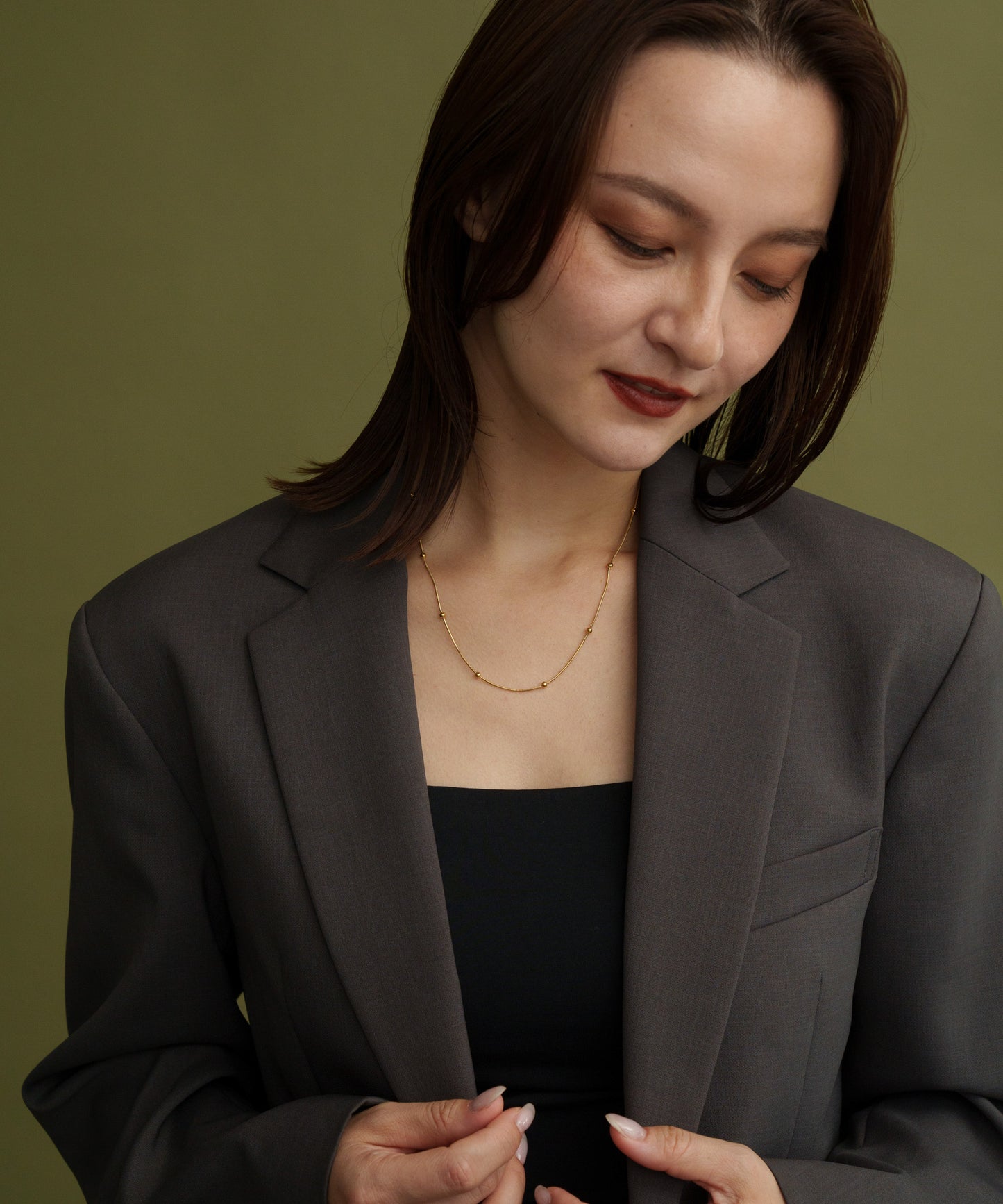 インターバルボールネックレス【Gold】